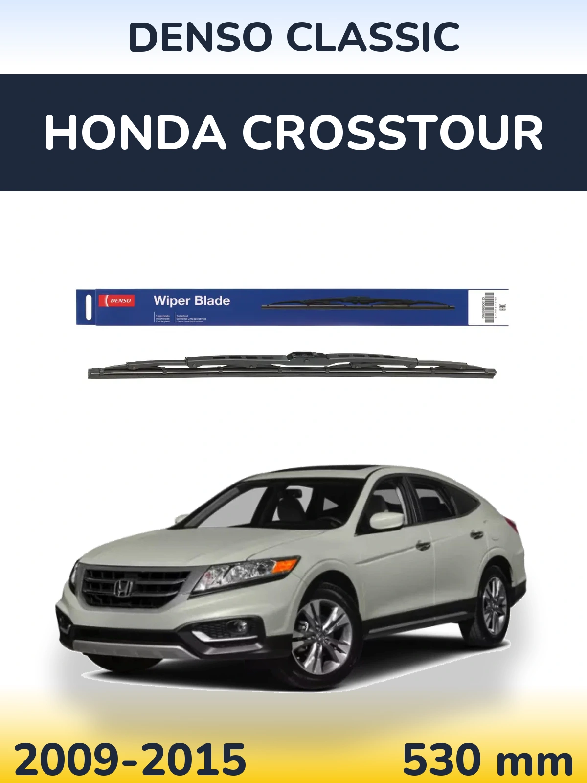 Zadní stěrač Denso Classic 530 mm pro Honda Crosstour 2009-2015