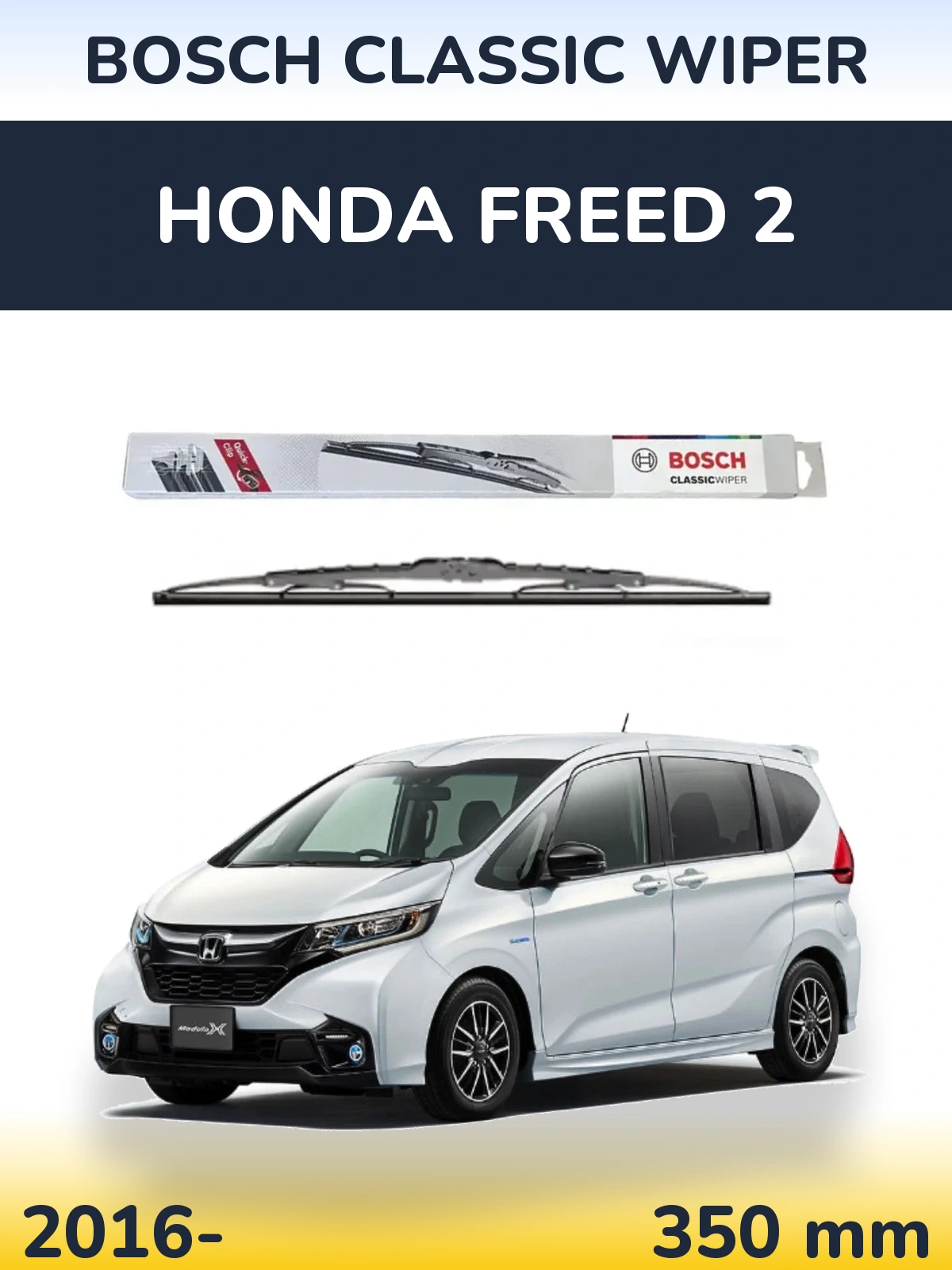 Zadní stěrač BOSCH Classic Wiper 340 mm pro Honda Freed 2 2016-2026