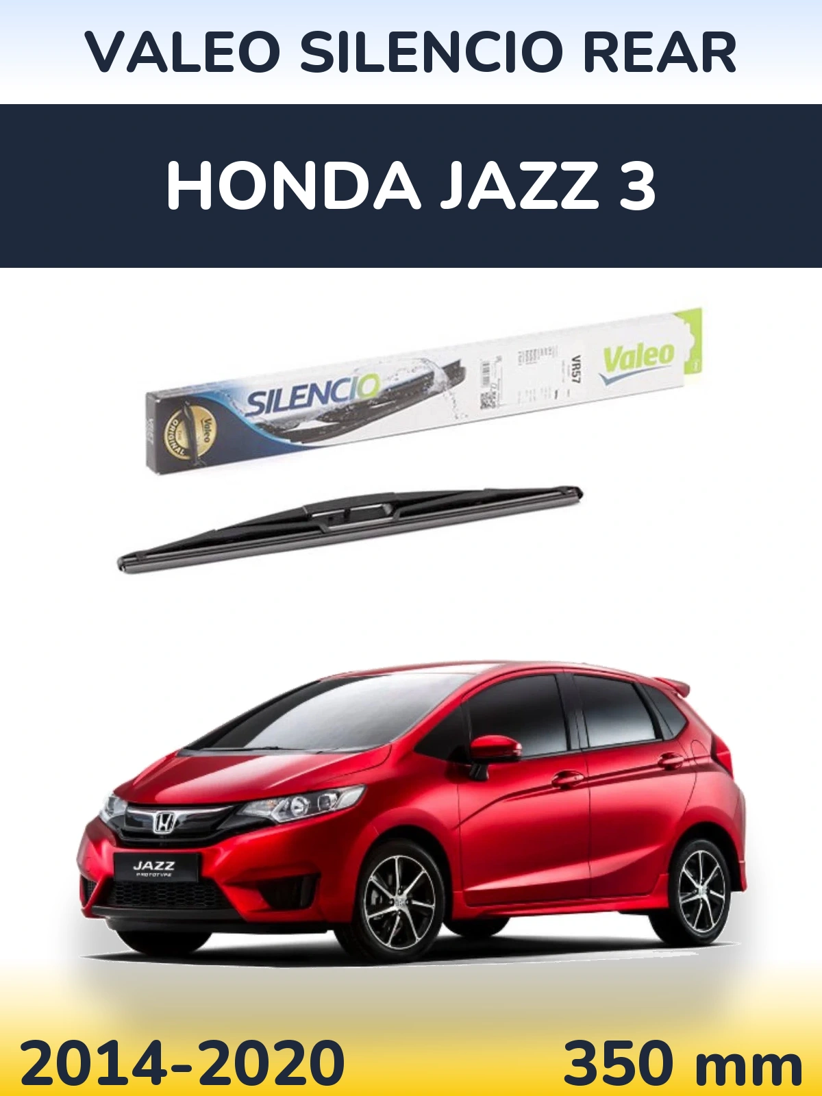 Zadní stěrač Valeo Silencio Rear 345 mm pro Honda Jazz 3 2014-2020