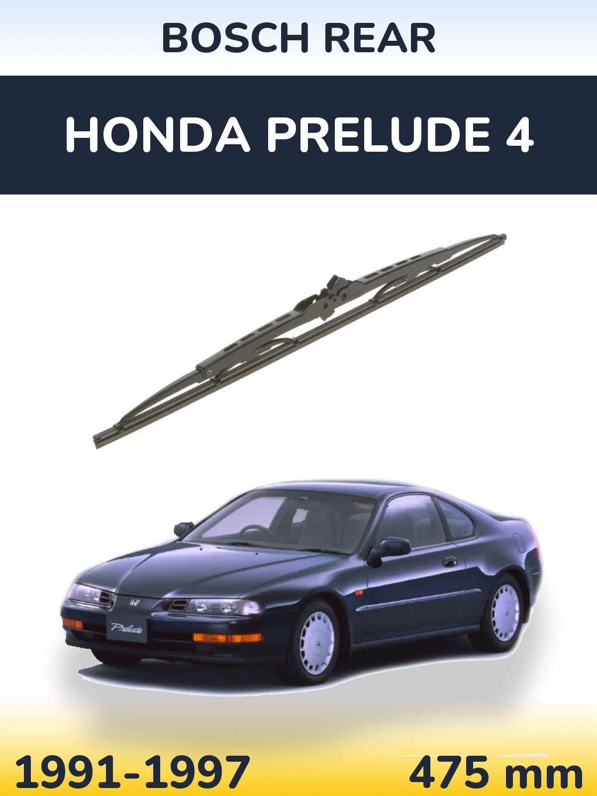 Zadní stěrač BOSCH Rear 475 mm pro Honda Prelude 4 1991-1997