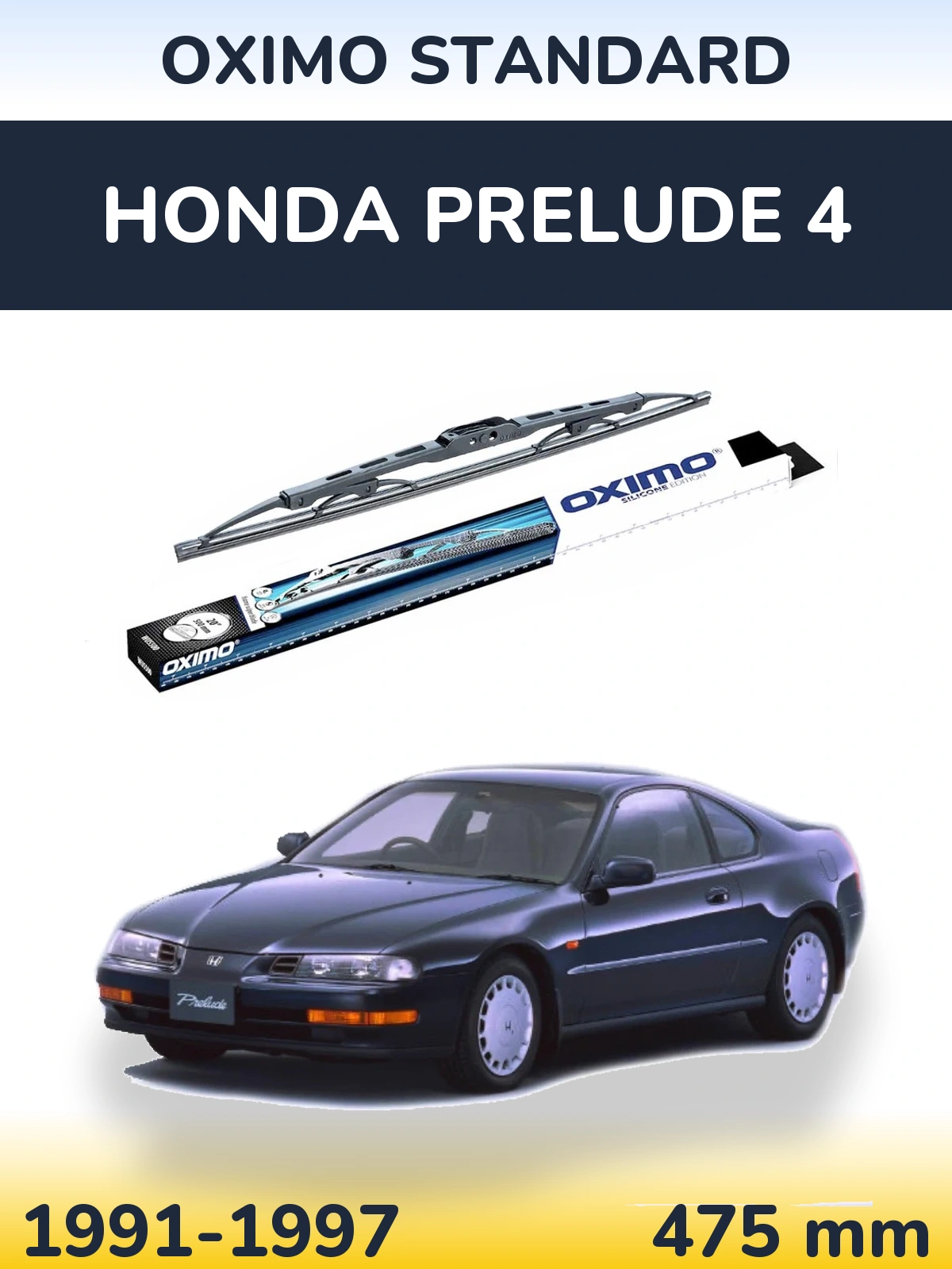 Zadní stěrač Oximo Standard 475 mm pro Honda Prelude 4 1991-1997