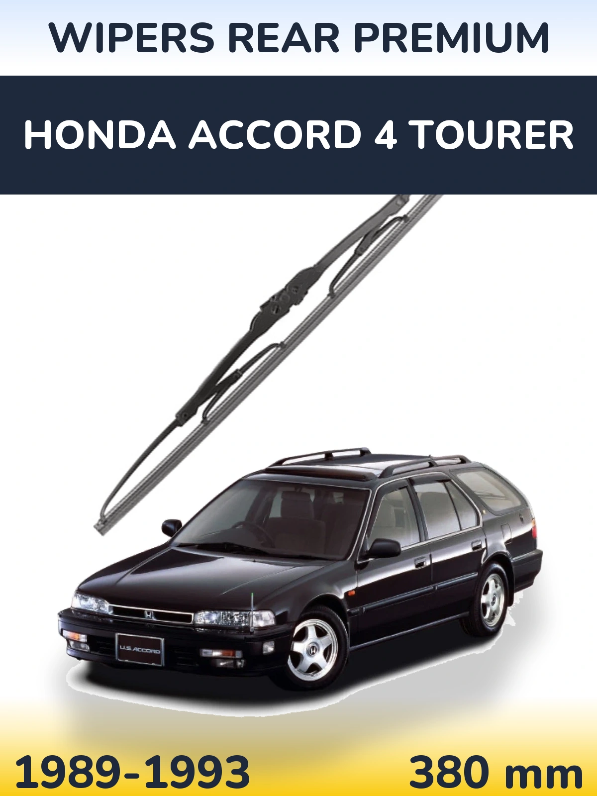 Zadní stěrač WIPERS REAR PREMIUM 380 mm pro Honda Accord 4 Tourer 1989-1993