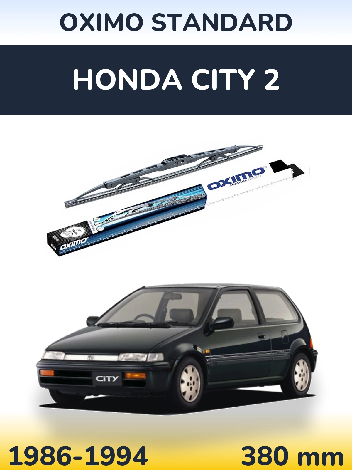 Задня щітка Oximo Standard 375 мм для Honda City 2 1986-1994