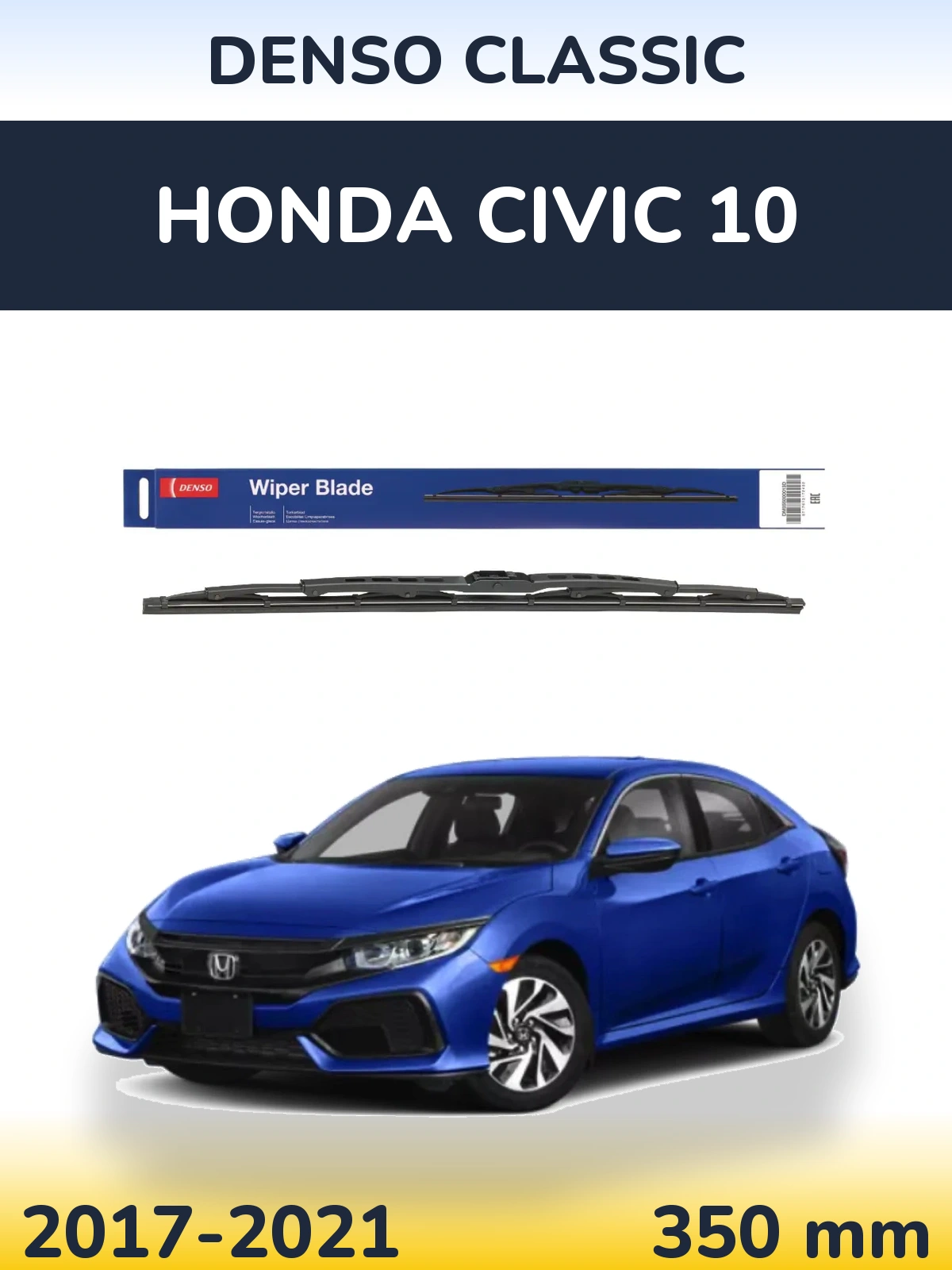 Zadní stěrač Denso Classic 350 mm pro Honda Civic 10 2017-2021