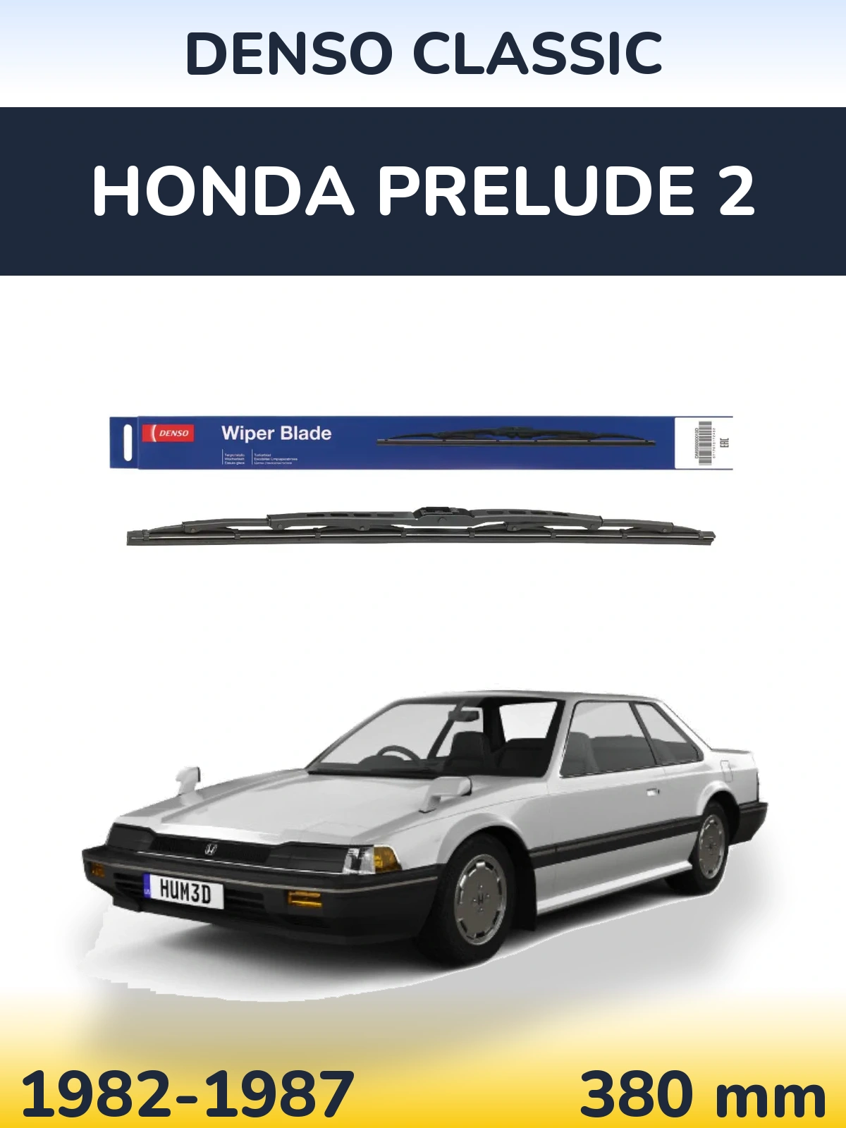 Задня щітка Denso Classic 380 мм для Honda Prelude 2 1982-1987