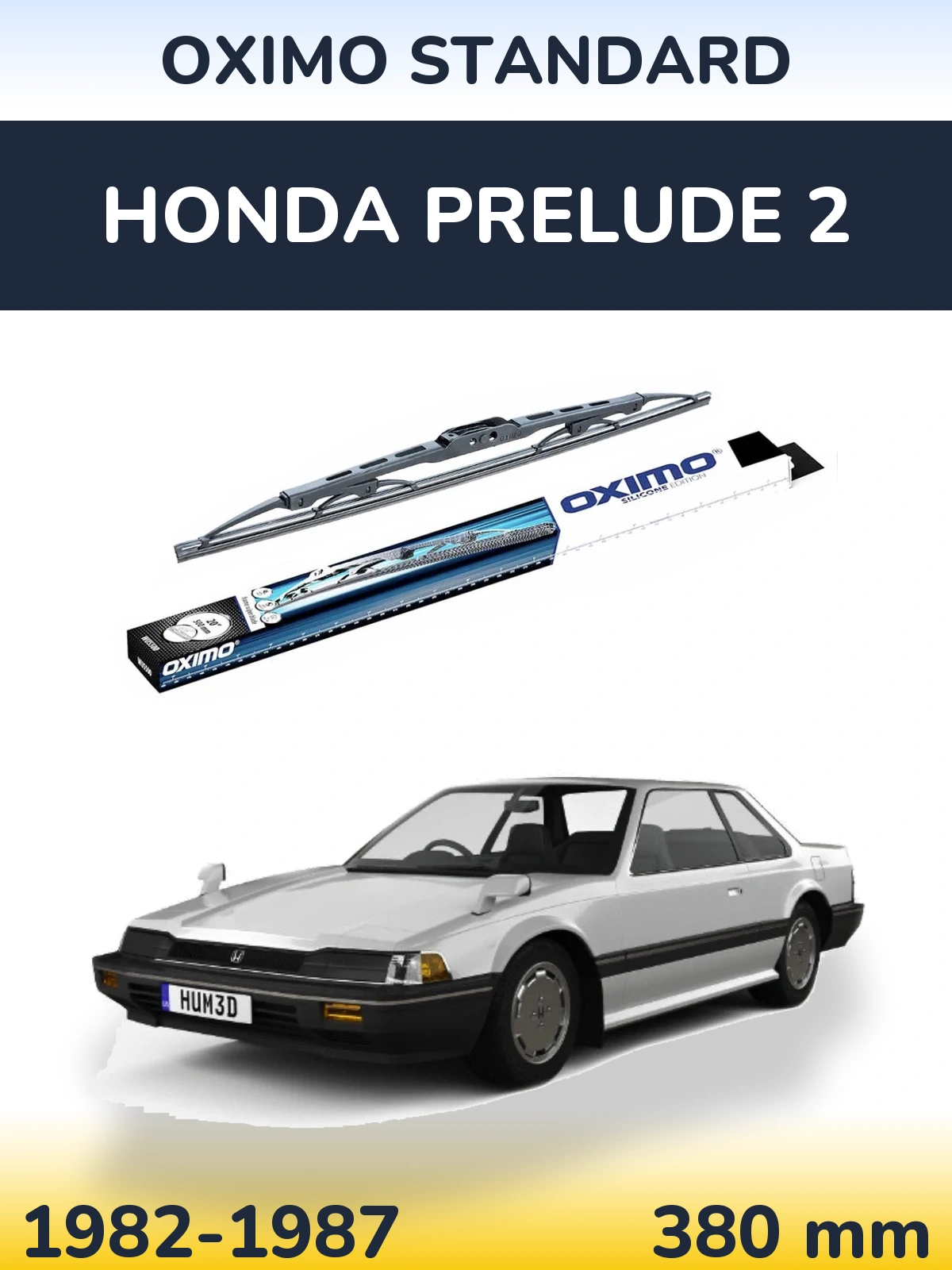 Zadní stěrač Oximo Standard 375 mm pro Honda Prelude 2 1982-1987