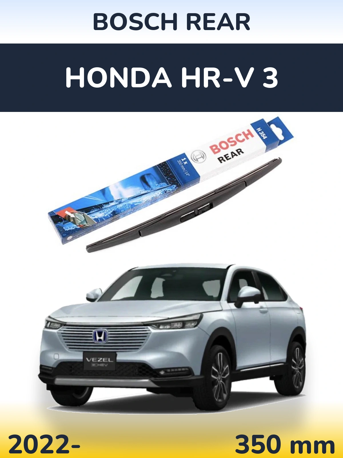 Zadní stěrač BOSCH Rear 350 mm pro Honda HR-V 3 2022-2026