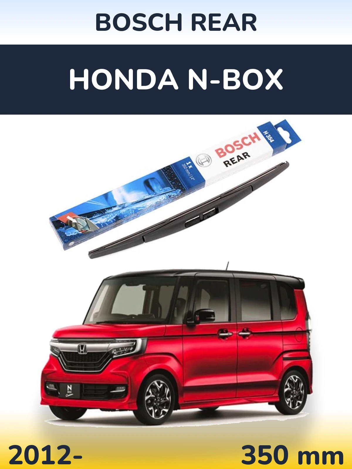 Zadní stěrač BOSCH Rear 350 mm pro Honda N-box 2012-2026