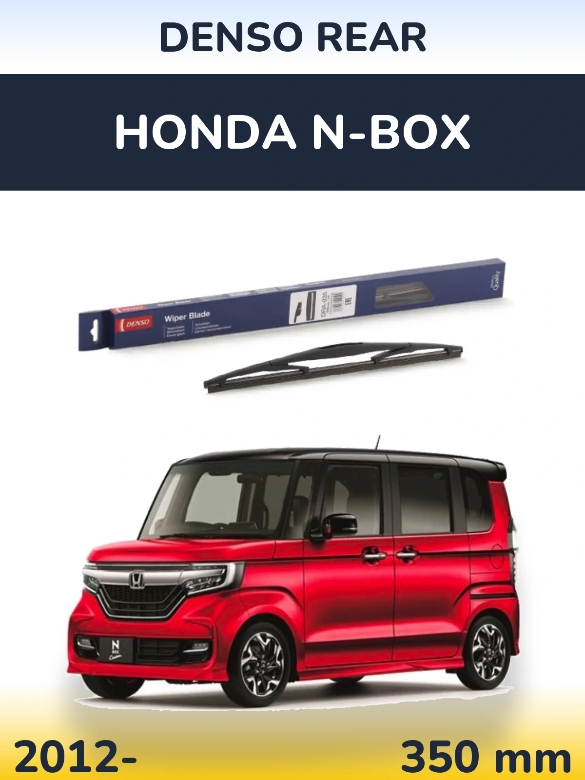 Zadní stěrač Denso Rear 350 mm pro Honda N-box 2012-2026