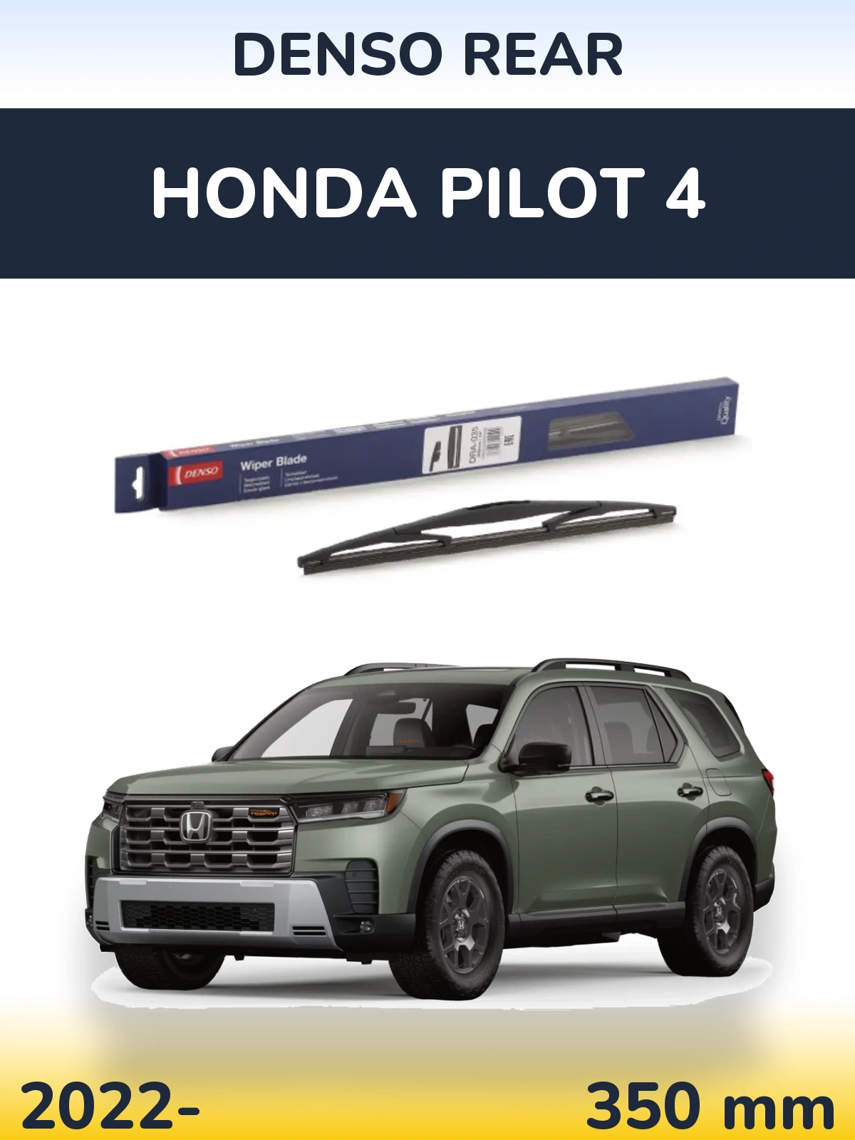Zadní stěrač Denso Rear 350 mm pro Honda Pilot 4 2022-2026