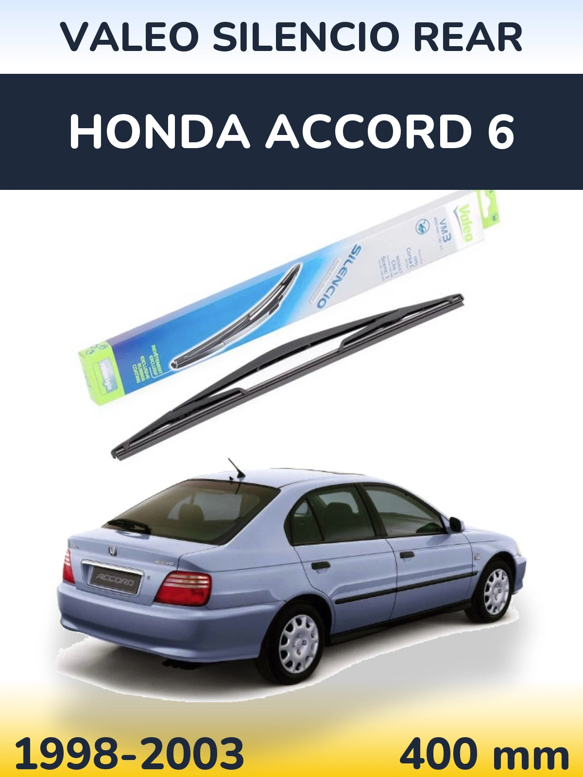 Zadní stěrač Valeo Silencio Rear 400 mm pro Honda Accord 6 1998-2003