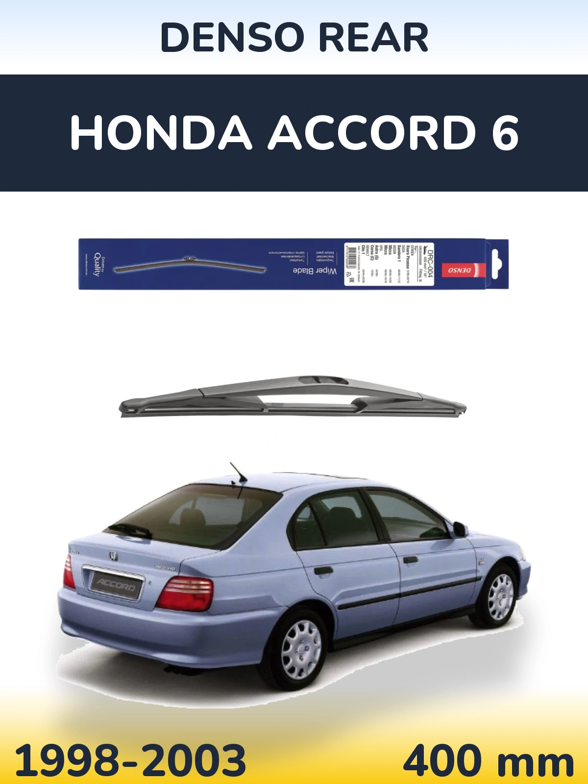 Zadní stěrač Denso Rear 400 mm pro Honda Accord 6 1998-2003