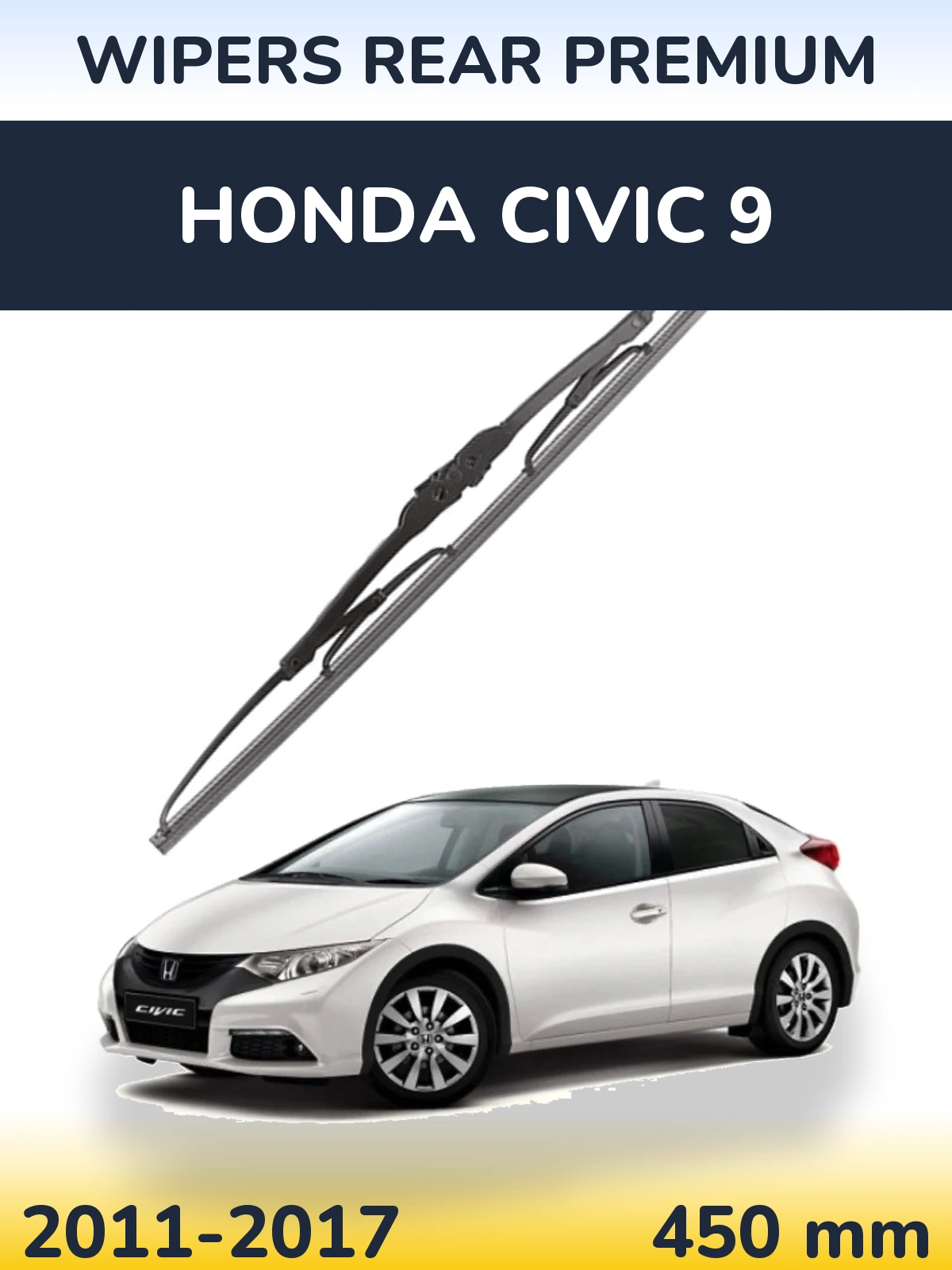 Zadní stěrač WIPERS REAR PREMIUM 450 mm pro Honda Civic 9 2011-2017