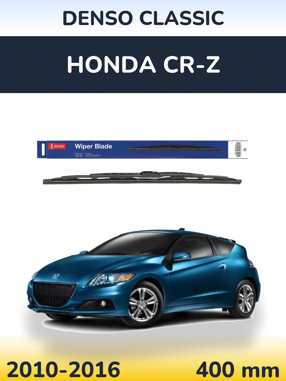Zadní stěrač Denso Classic 400 mm pro Honda CR-Z 2010-2016