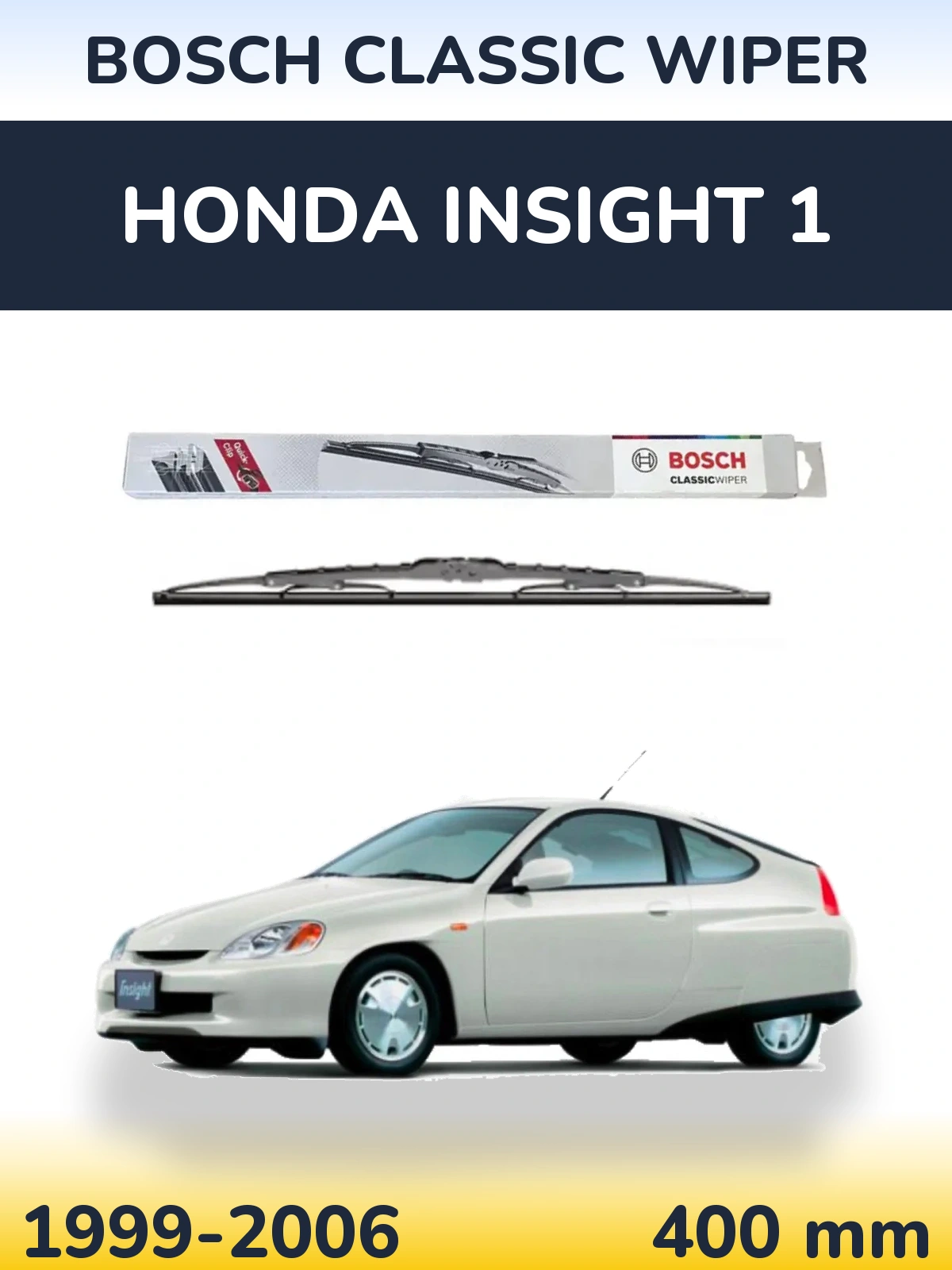 Zadní stěrač BOSCH Classic Wiper 400 mm pro Honda Insight 1 1999-2006