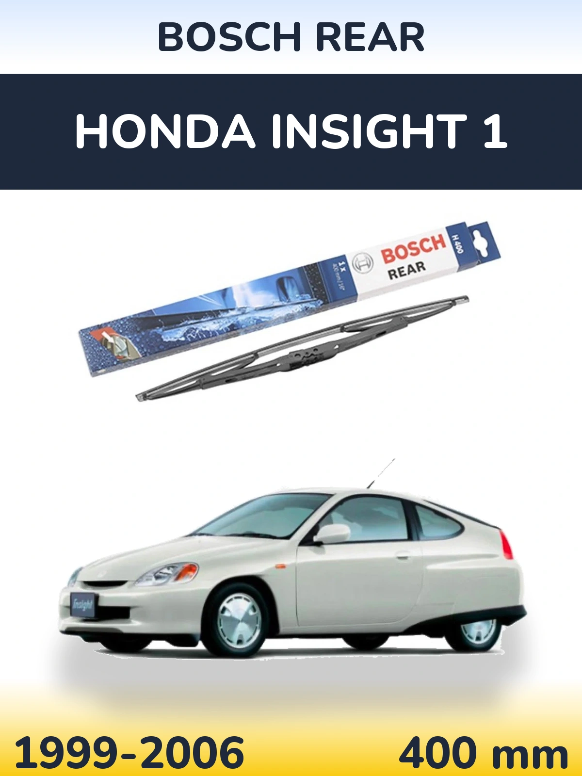 Zadní stěrač BOSCH Rear 400 mm pro Honda Insight 1 1999-2006