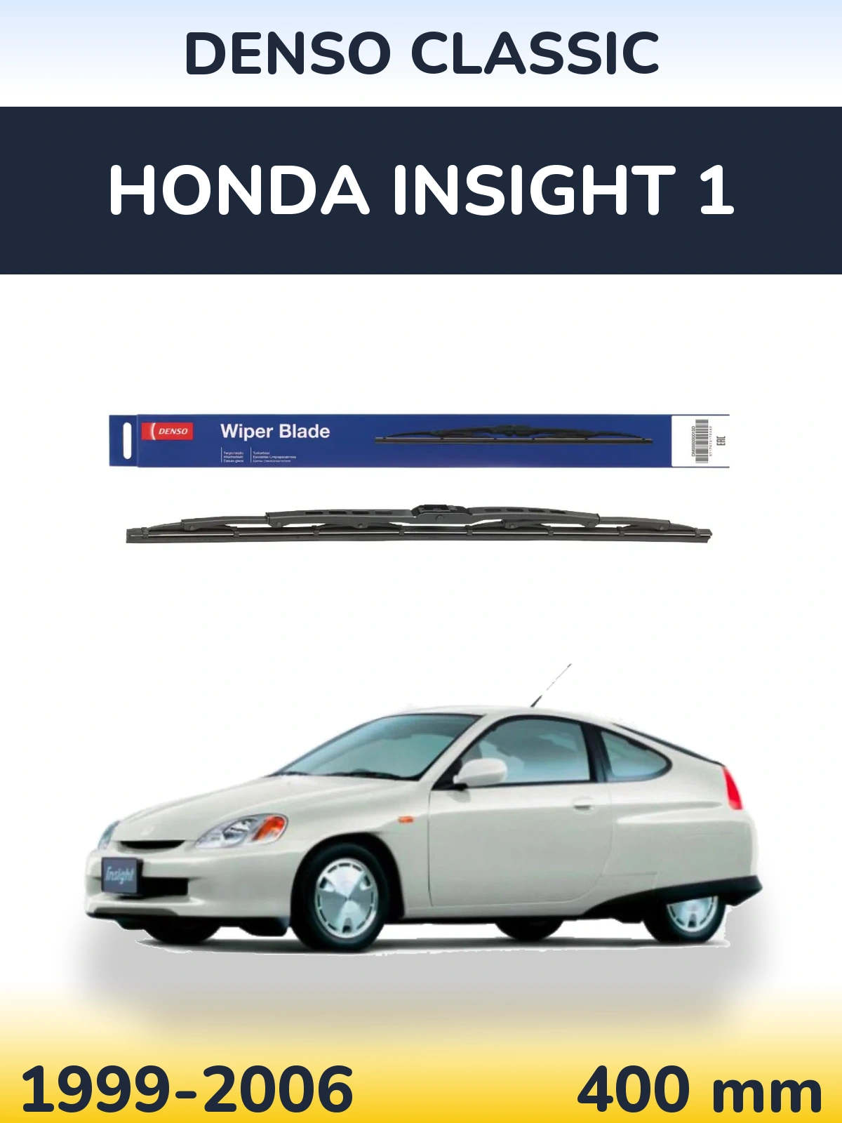 Zadní stěrač Denso Classic 400 mm pro Honda Insight 1 1999-2006