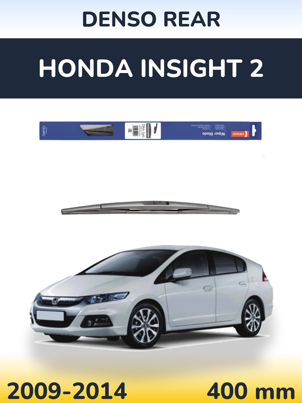 Zadní stěrač Denso Rear 400 mm pro Honda Insight 2 2009-2014