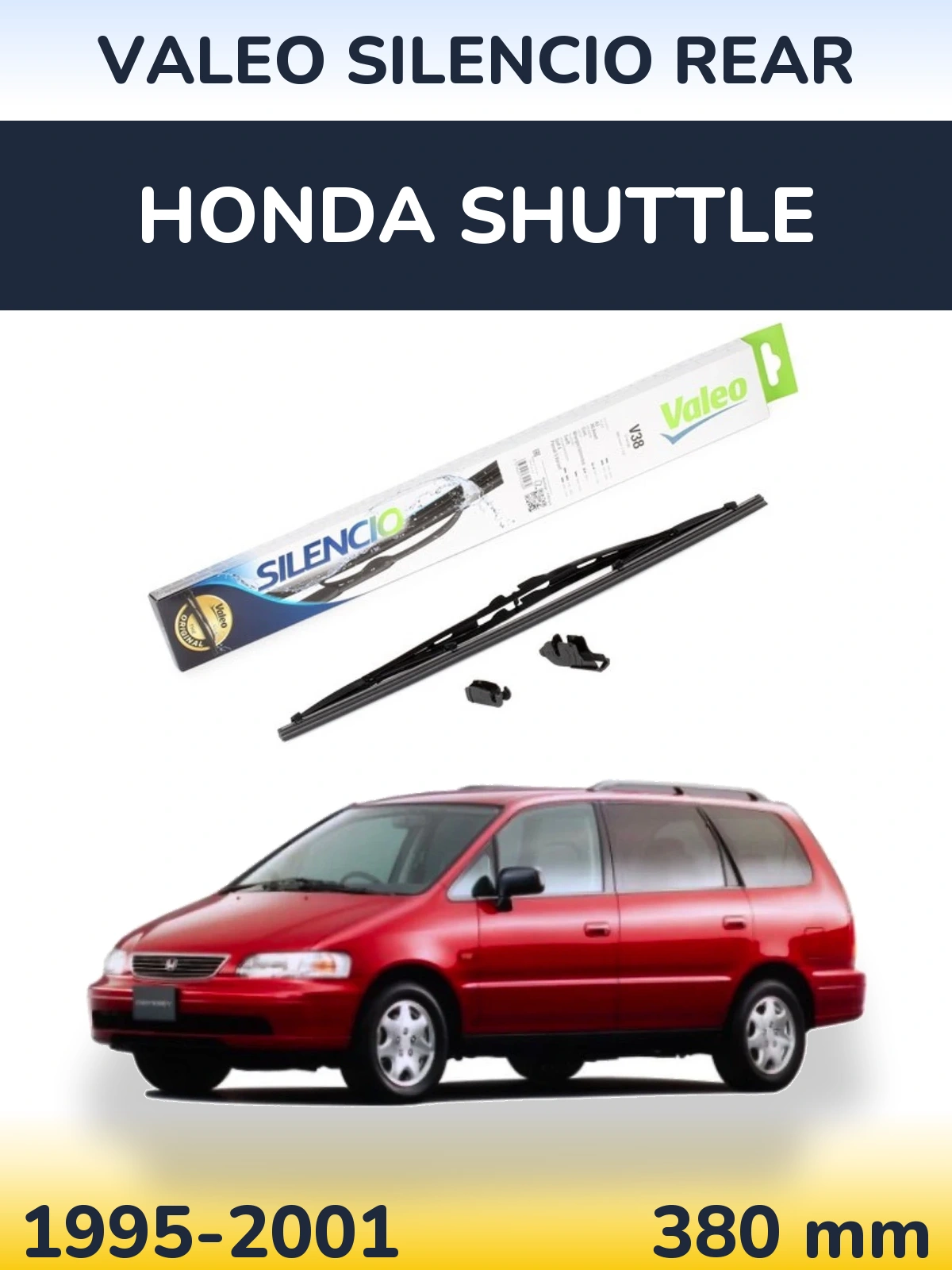 Zadní stěrač Valeo Silencio Rear 380 mm pro Honda Shuttle 1995-2001
