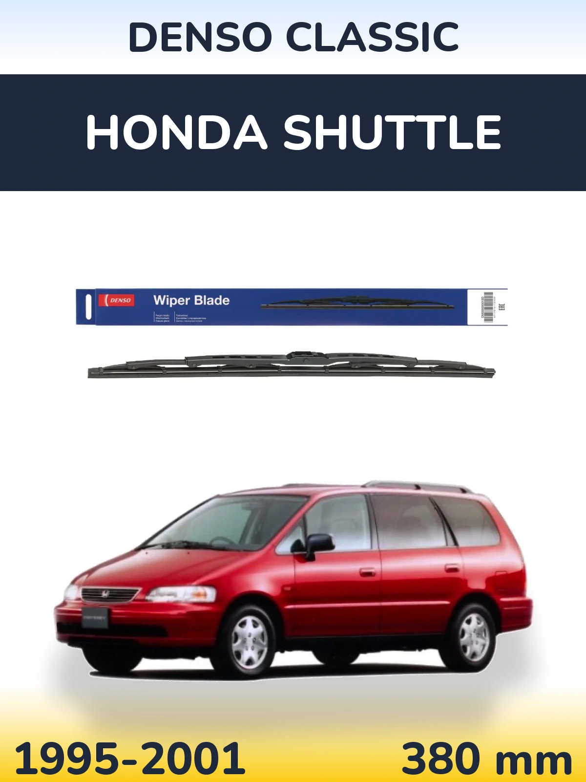Zadní stěrač Denso Classic 380 mm pro Honda Shuttle 1995-2001