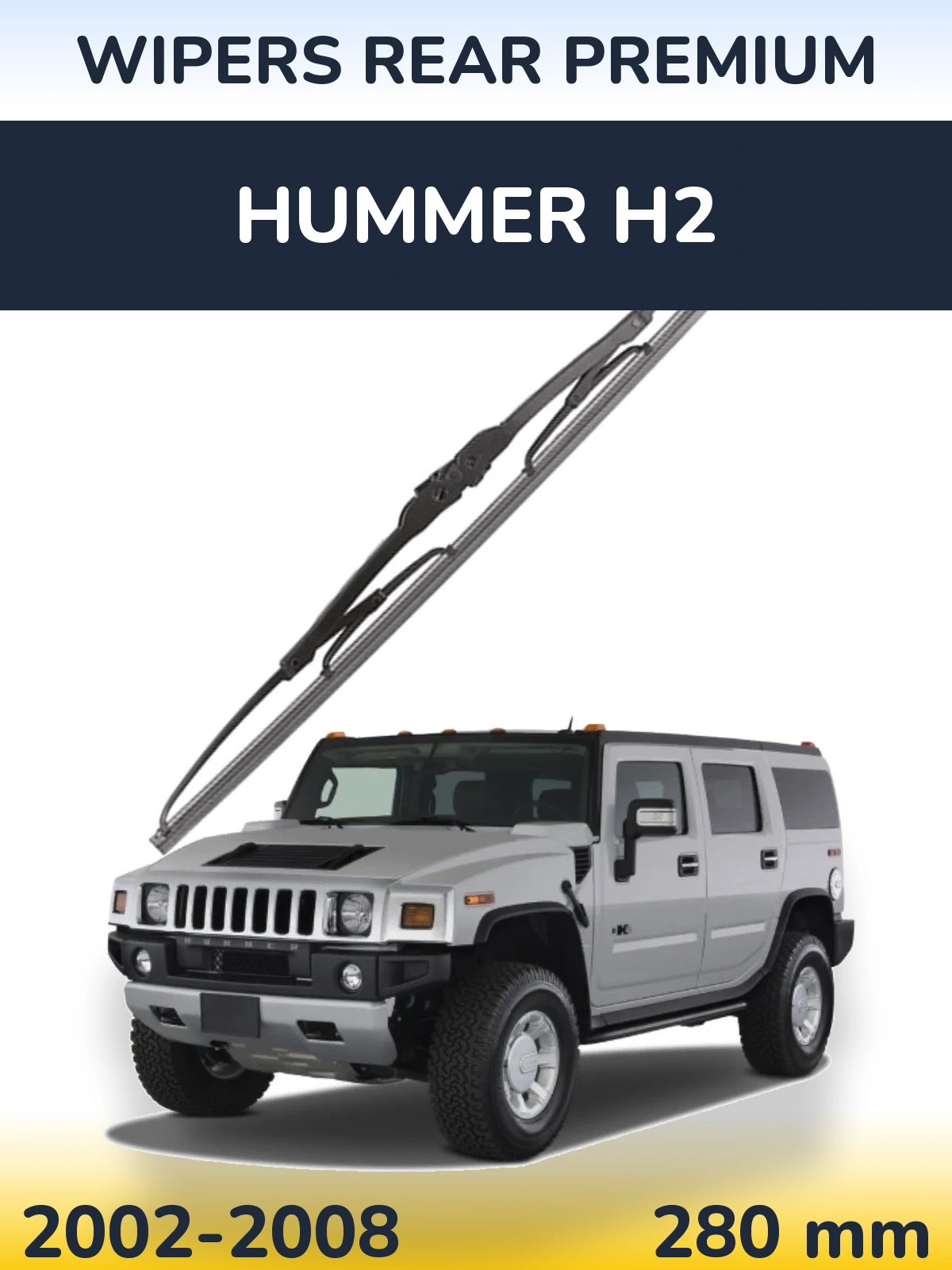 Zadní stěrač WIPERS REAR PREMIUM 280 mm pro Hummer H2 2002-2008