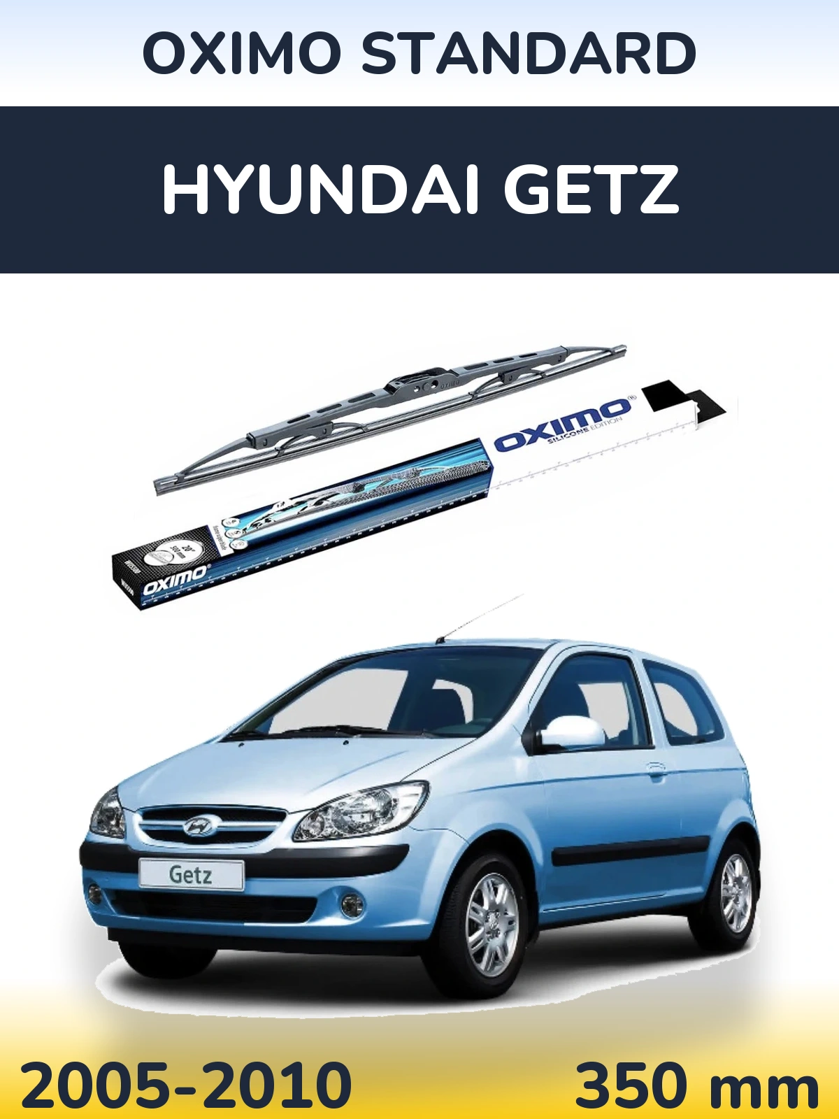 Zadní stěrač Oximo Standard 350 mm pro Hyundai Getz 2005-2010