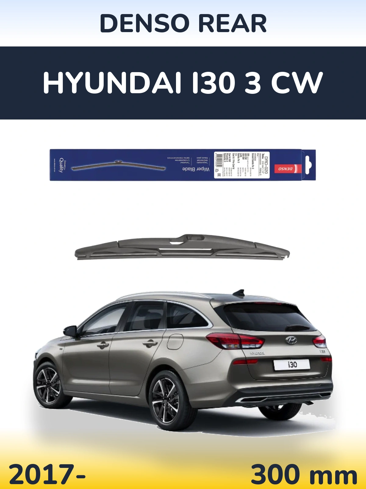 Zadní stěrač Denso Rear 310 mm pro Hyundai i30 3 CW 2017-2026