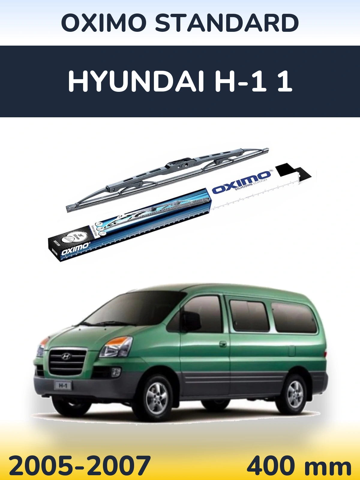 Zadní stěrač Oximo Standard 400 mm pro Hyundai H-1 1 2005-2007