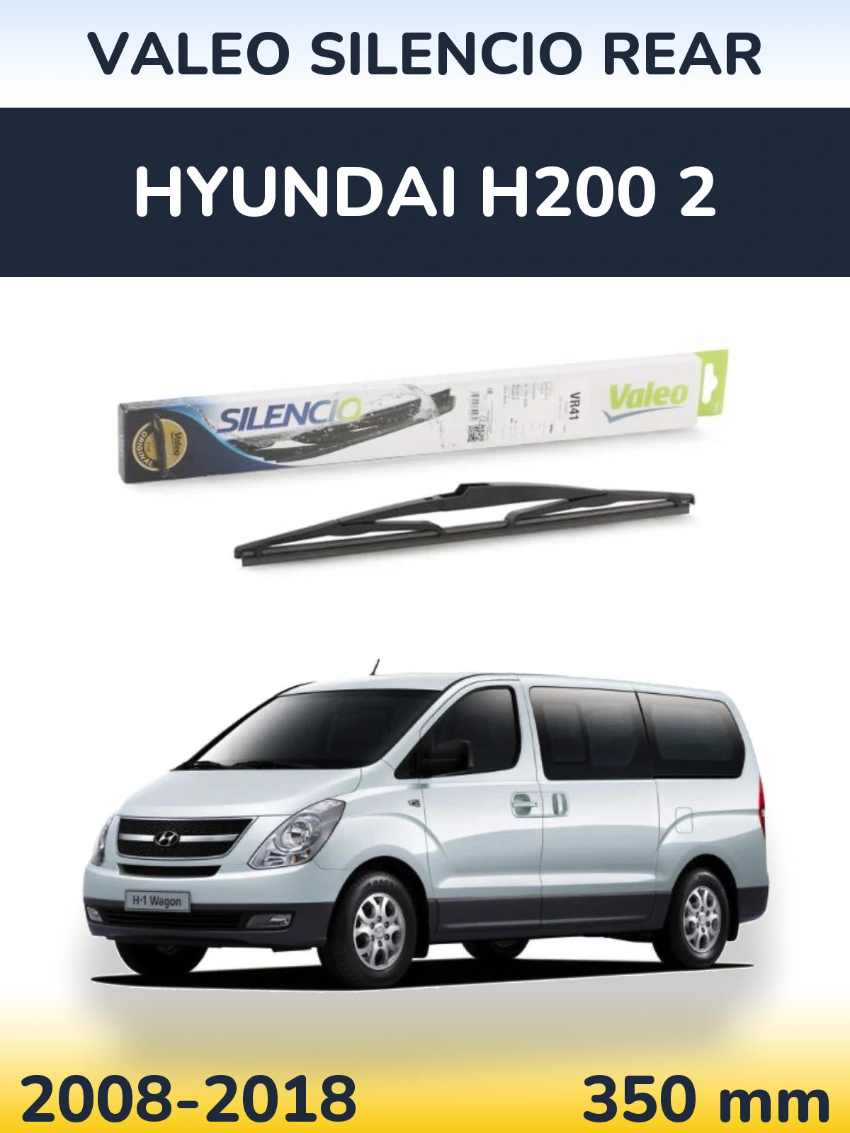 Zadní stěrač Valeo Silencio Rear 345 mm pro Hyundai H200 2 2008-2018