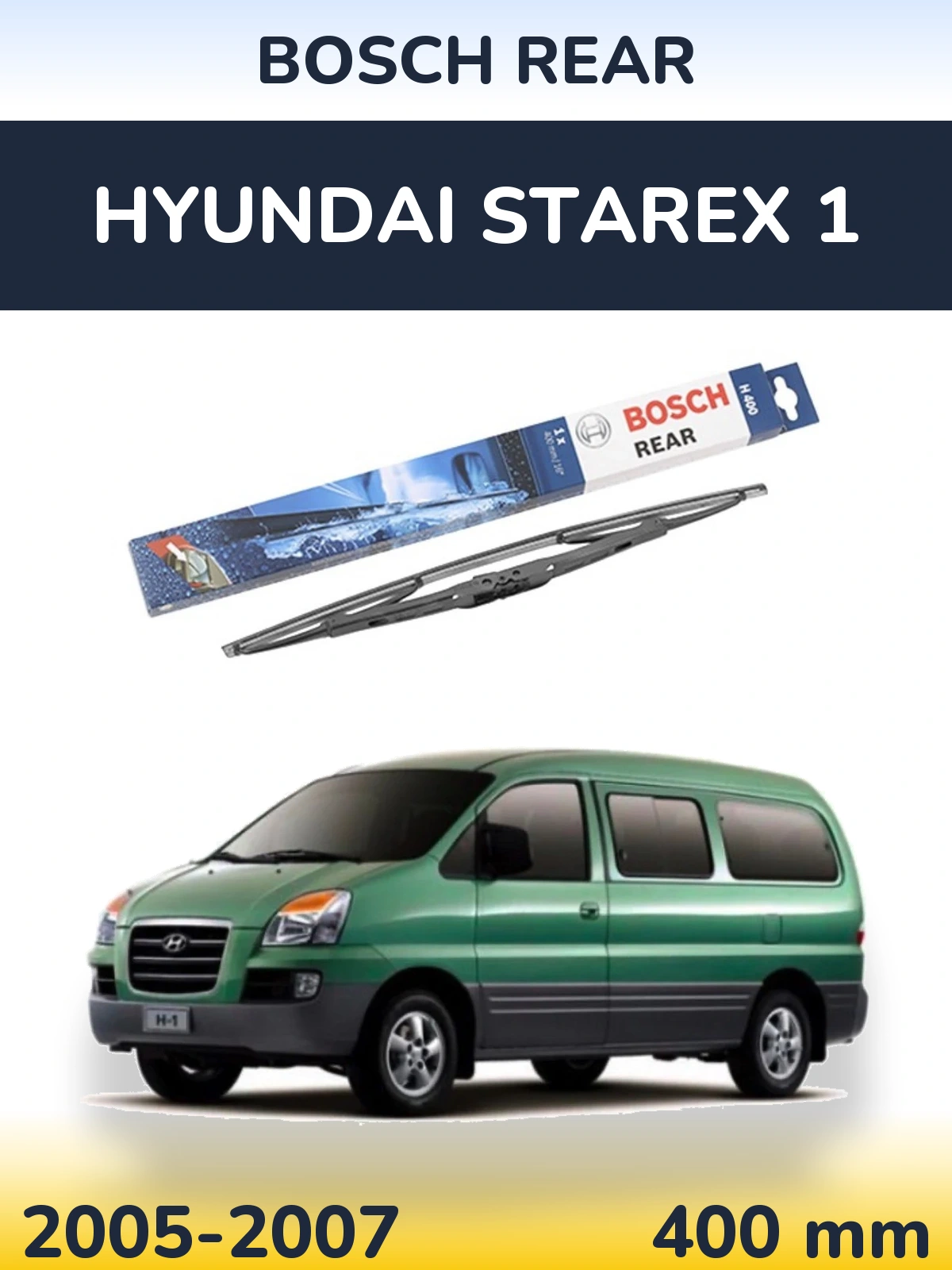 Zadní stěrač BOSCH Rear 400 mm pro Hyundai Starex 1 2005-2007