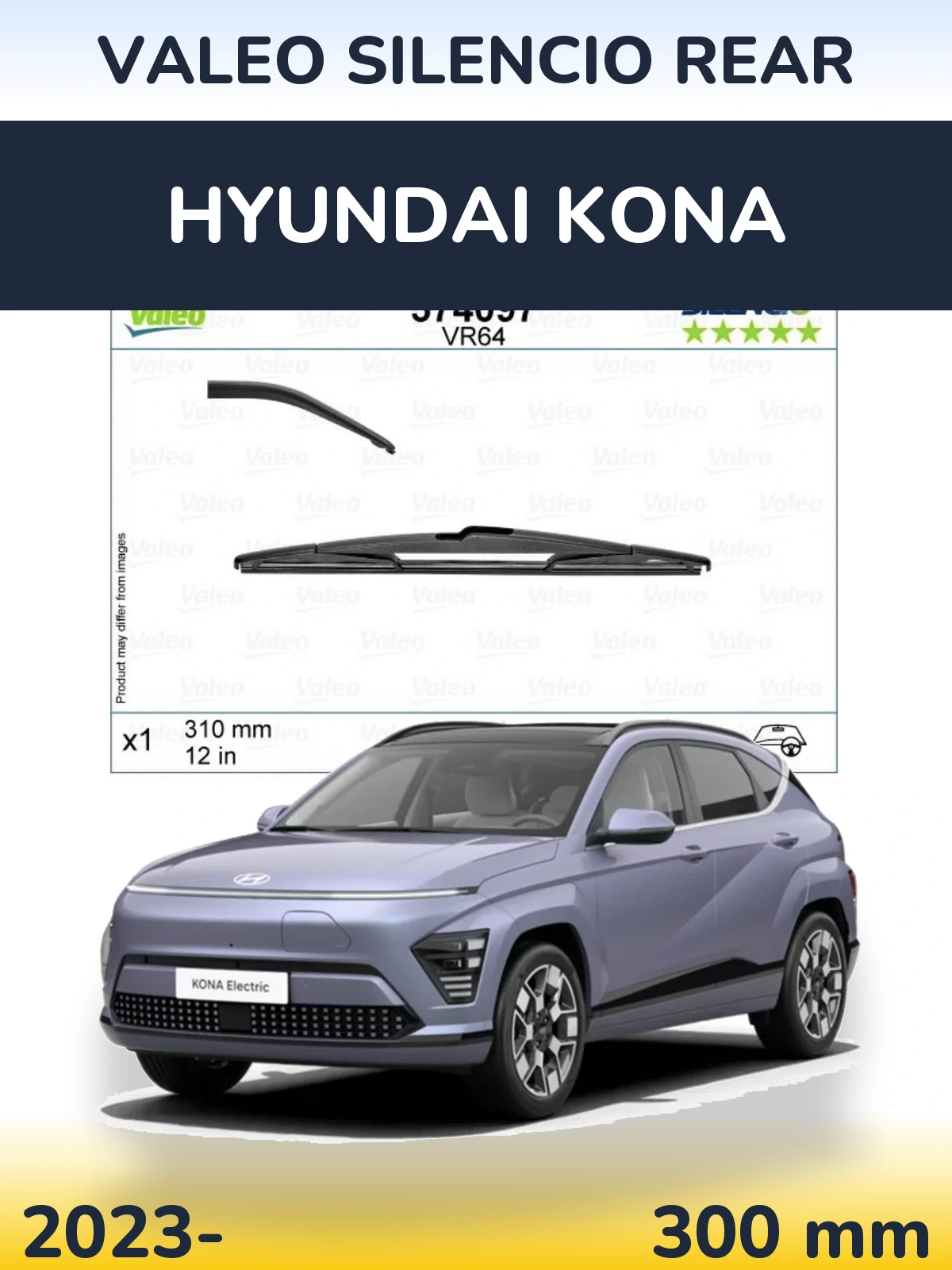 Zadní stěrač Valeo Silencio Rear 310 mm pro Hyundai Kona 2023-2026