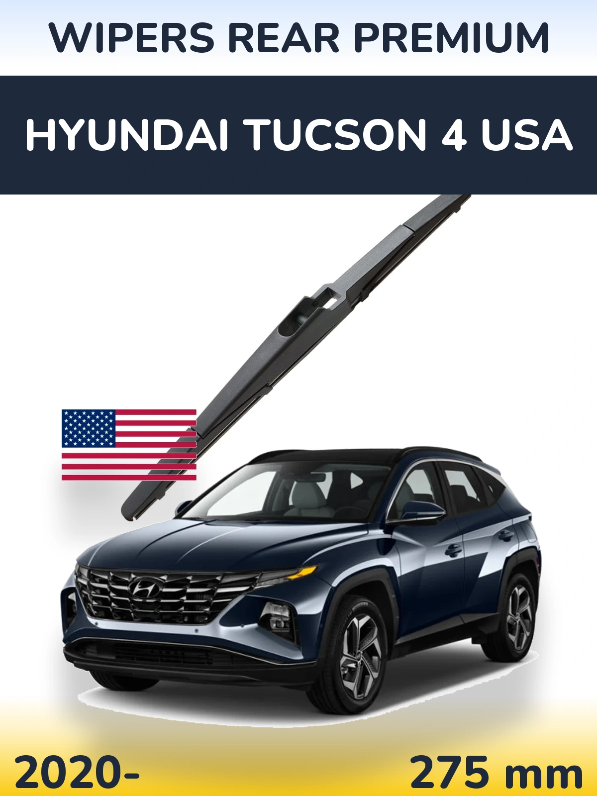 Zadní stěrač WIPERS REAR PREMIUM 275 mm pro Hyundai Tucson 4 USA 2020-2026