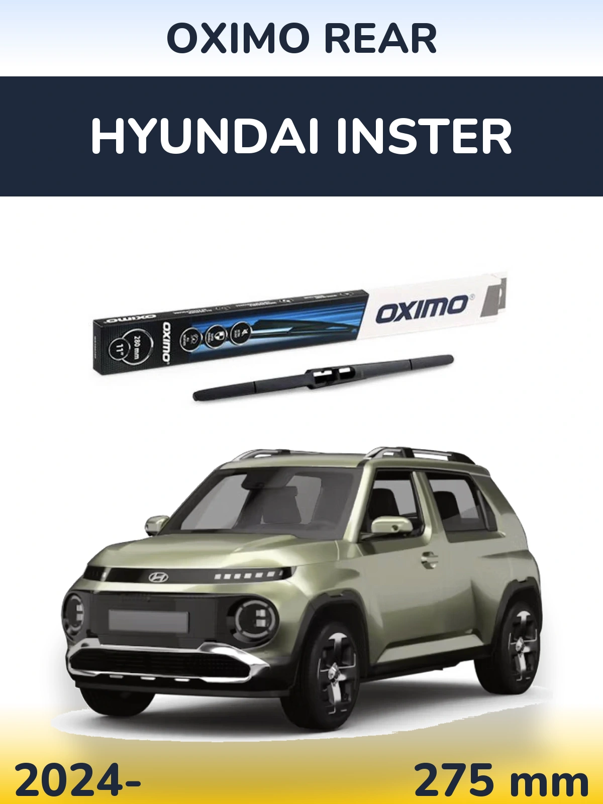 Задня щітка Oximo Rear 280 мм для Hyundai Inster 2024-2026