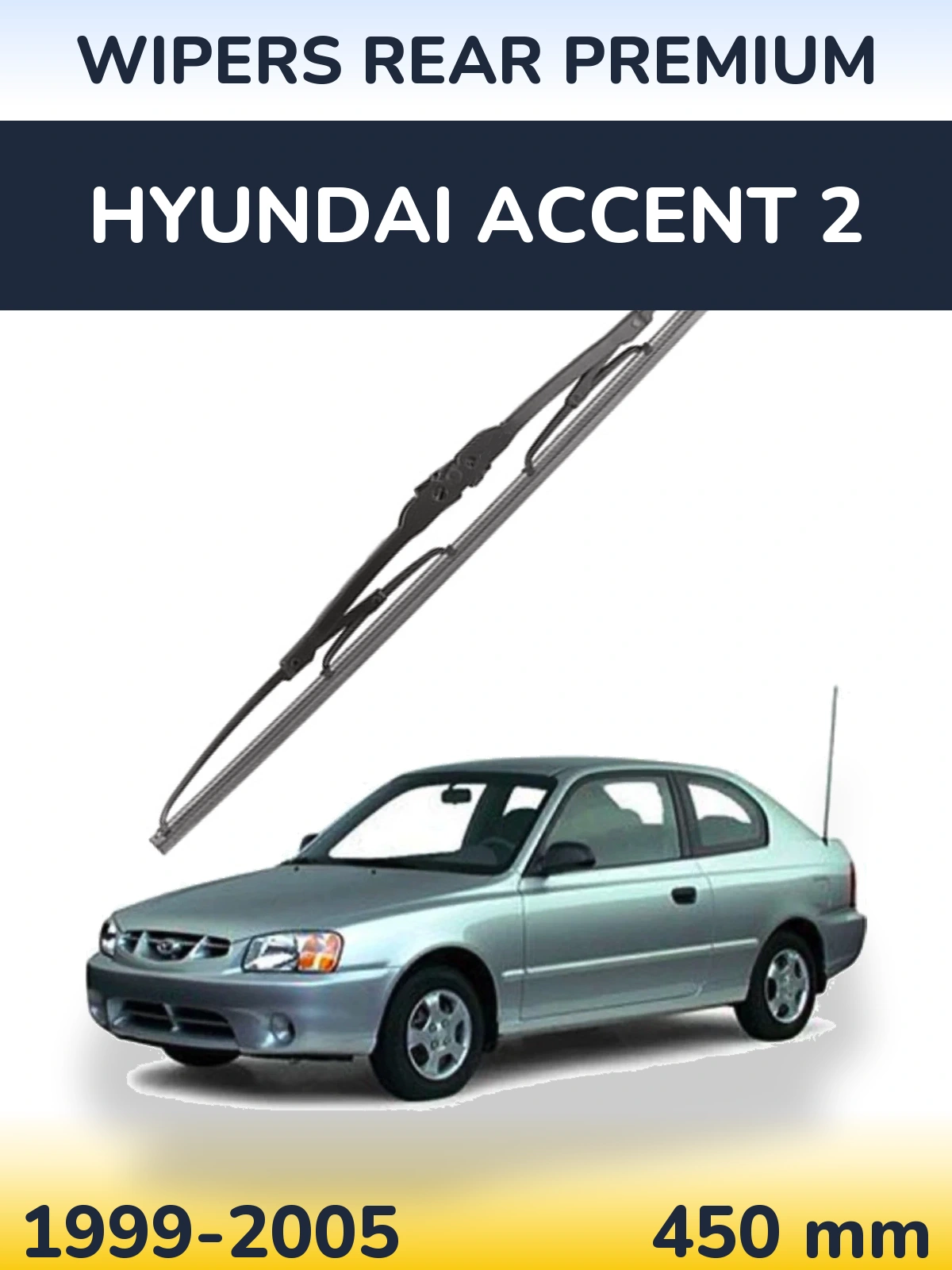 Zadní stěrač WIPERS REAR PREMIUM 450 mm pro Hyundai Accent 2 1999-2005