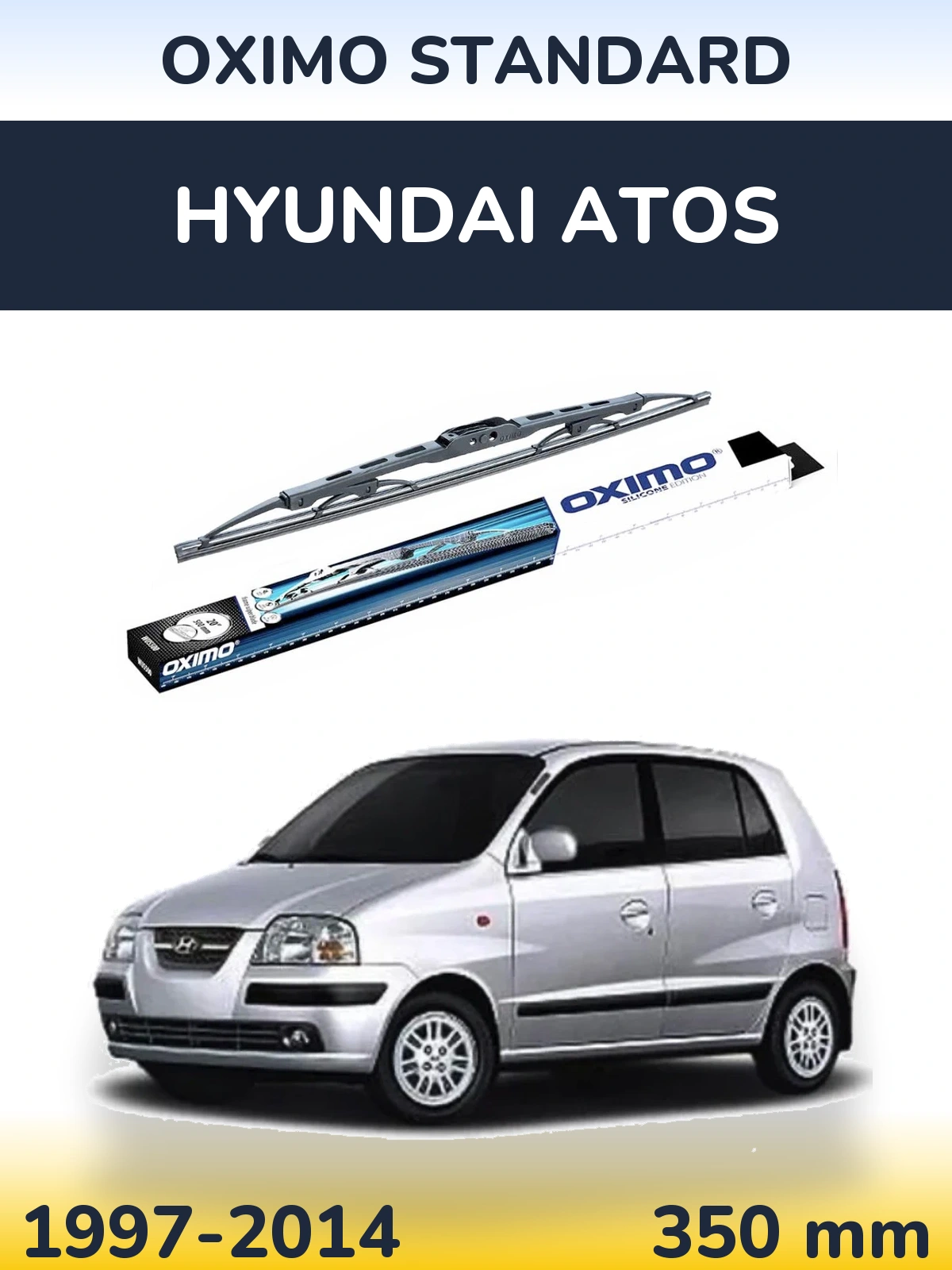 Zadní stěrač Oximo Standard 350 mm pro Hyundai Atos 1997-2014