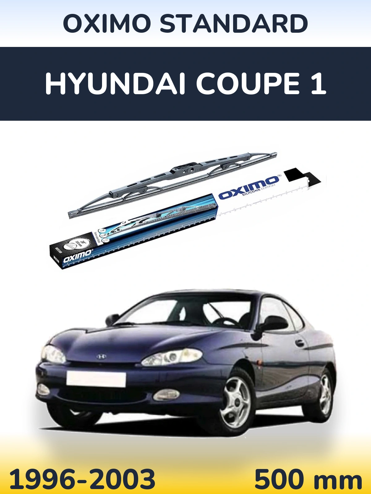 Zadní stěrač Oximo Standard 500 mm pro Hyundai Coupe 1 1996-2003