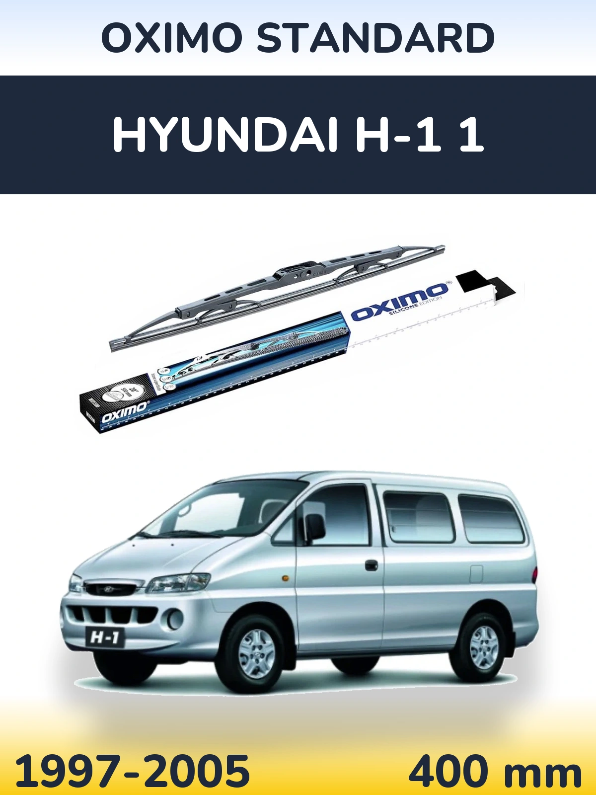 Zadní stěrač Oximo Standard 400 mm pro Hyundai H-1 1 1997-2005
