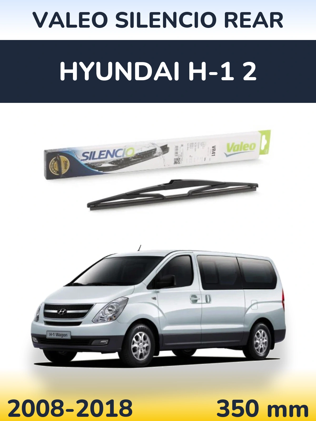 Zadní stěrač Valeo Silencio Rear 345 mm pro Hyundai H-1 2 2008-2018