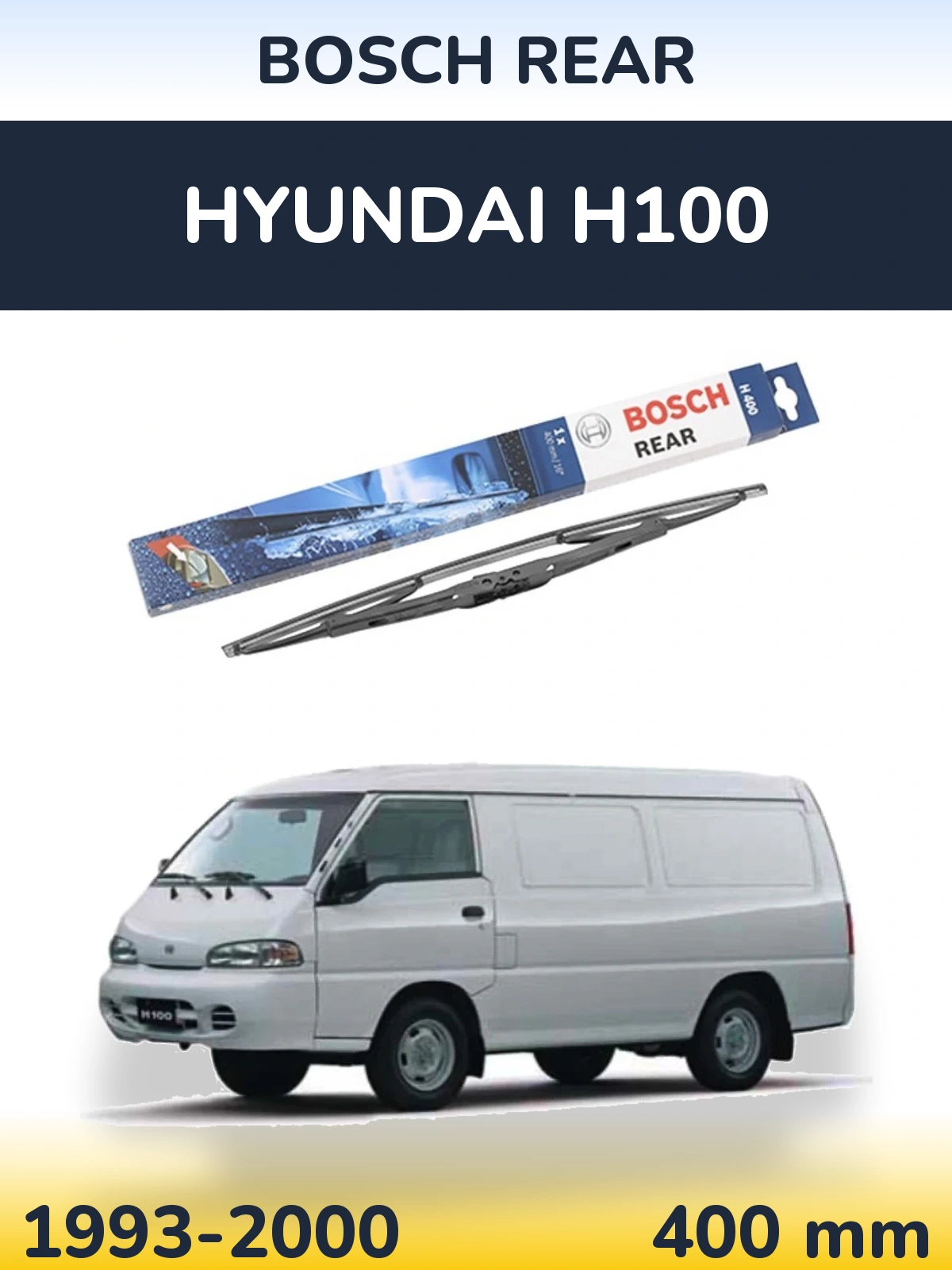 Zadní stěrač BOSCH Rear 400 mm pro Hyundai H100 1993-2000