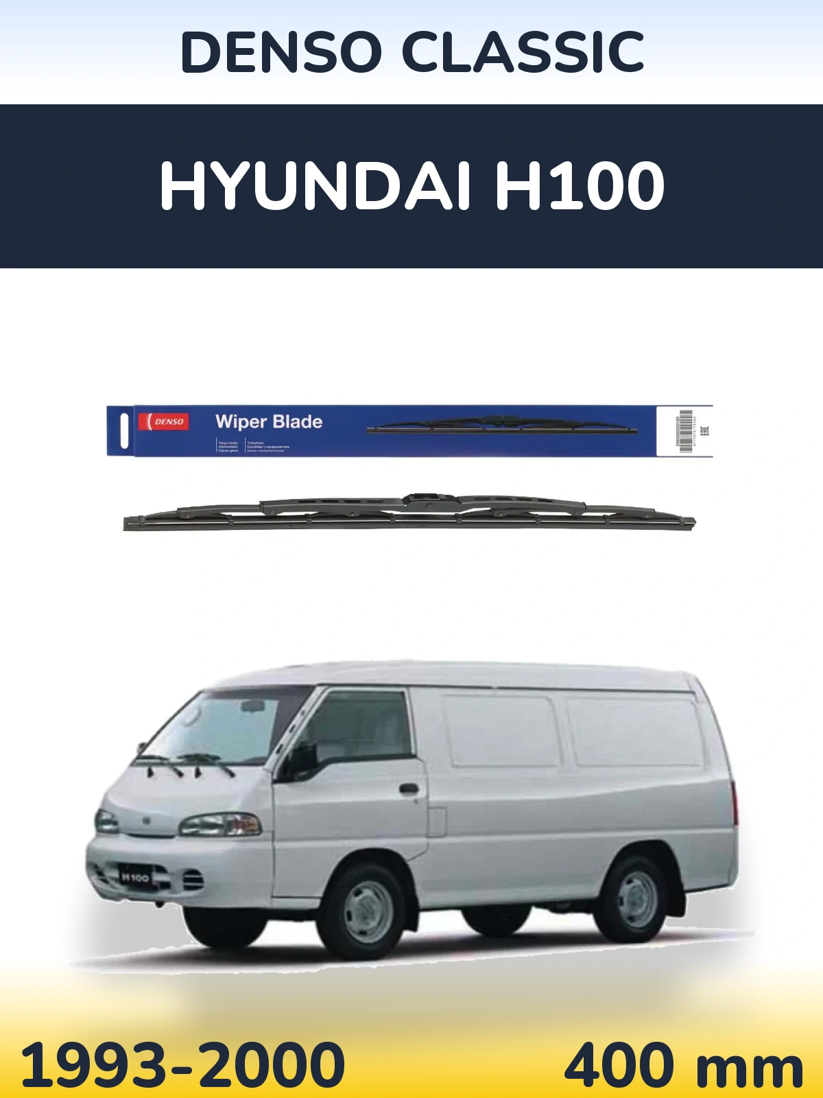 Zadní stěrač Denso Classic 400 mm pro Hyundai H100 1993-2000
