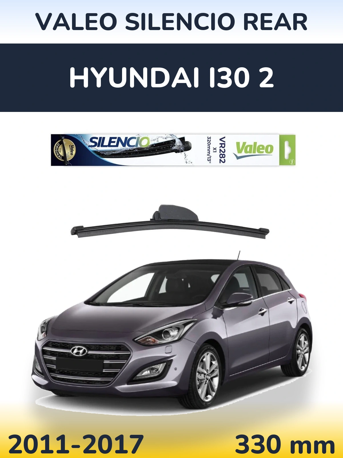 Zadní stěrač Valeo Silencio Rear 320 mm pro Hyundai i30 2 2011-2017