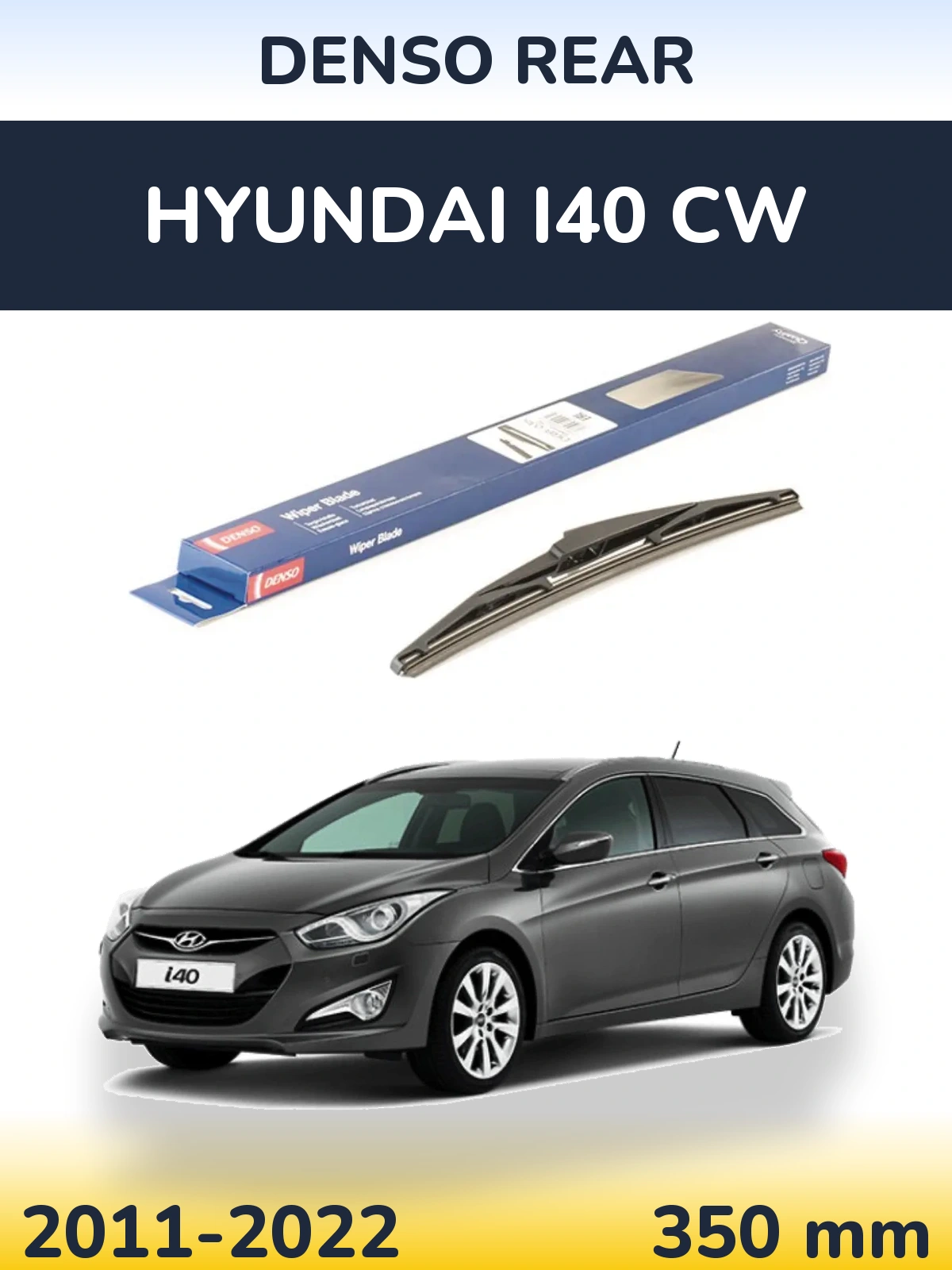 Zadní stěrač Denso Rear 350 mm pro Hyundai i40 CW 2011-2022
