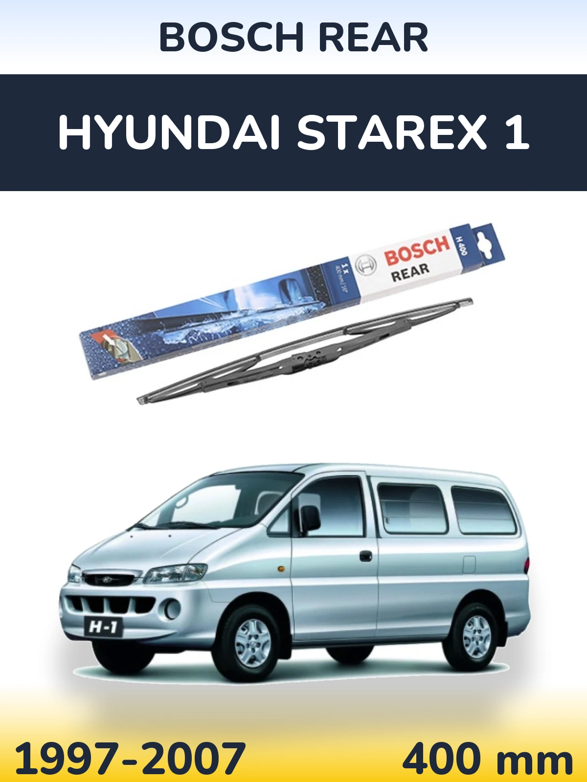 Zadní stěrač BOSCH Rear 400 mm pro Hyundai Starex 1 1997-2007