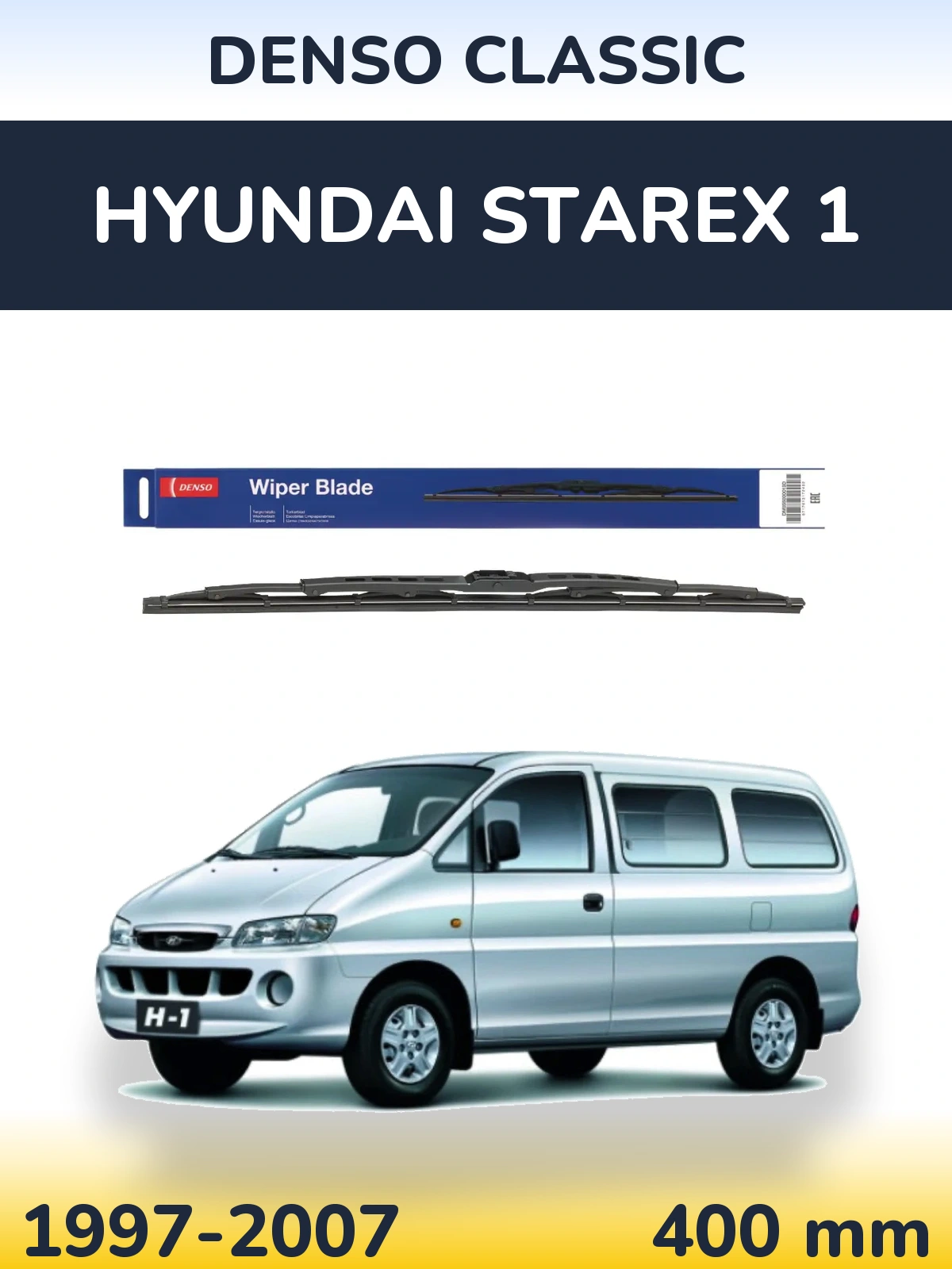 Zadní stěrač Denso Classic 400 mm pro Hyundai Starex 1 1997-2007