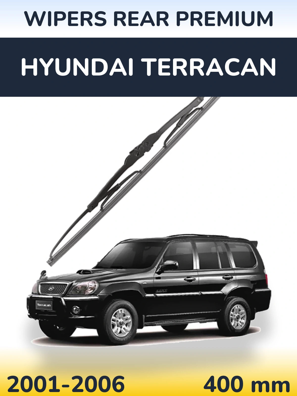 Zadní stěrač WIPERS REAR PREMIUM 400 mm pro Hyundai Terracan 2001-2006