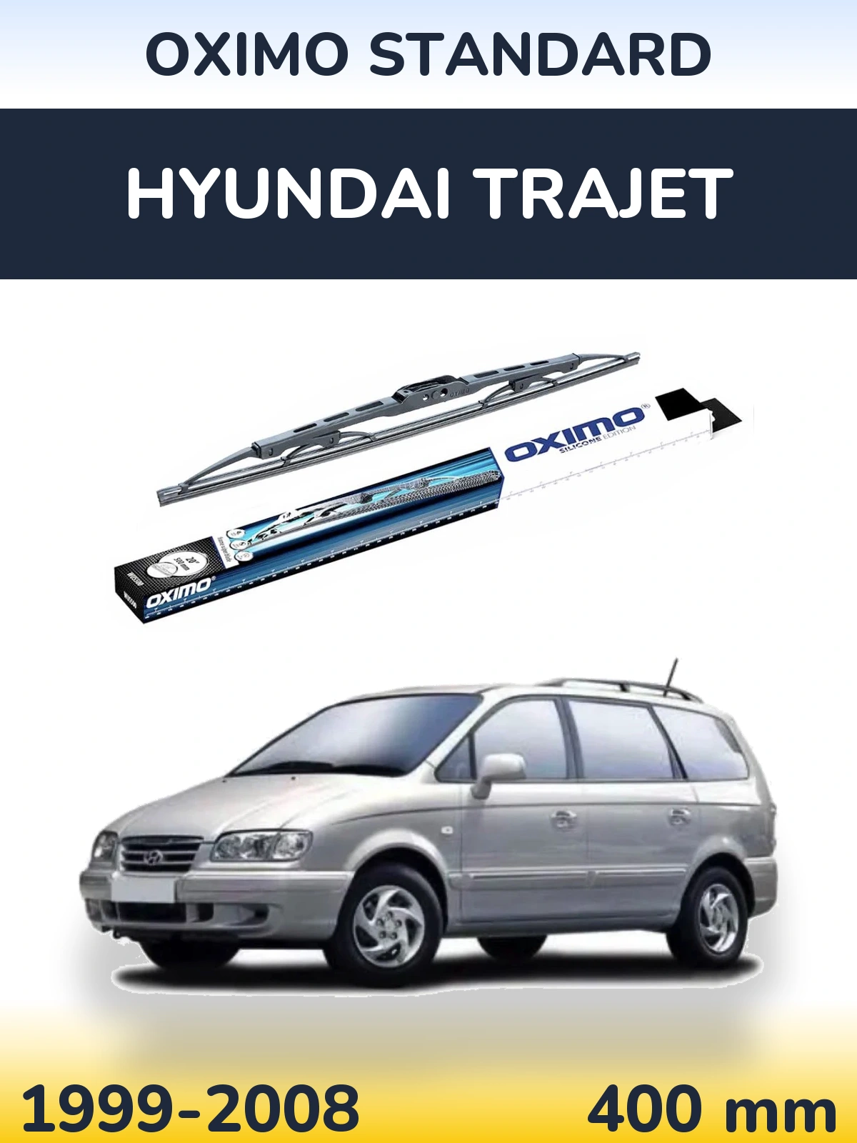 Zadní stěrač Oximo Standard 400 mm pro Hyundai Trajet 1999-2008