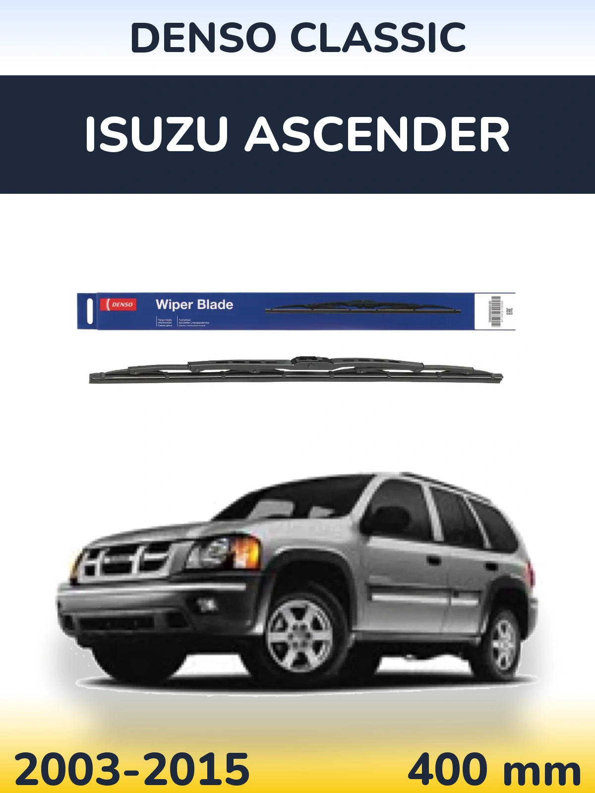 Zadní stěrač Denso Classic 400 mm pro Isuzu Ascender 2003-2015