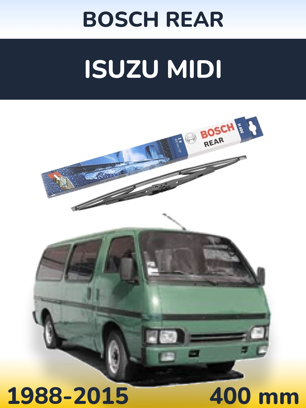 Zadní stěrač BOSCH Rear 400 mm pro Isuzu Midi 1988-2015