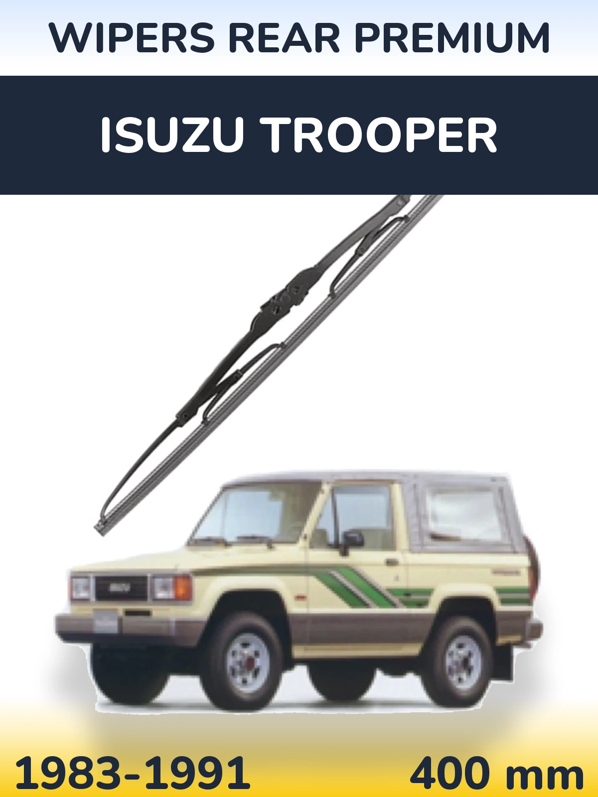 Zadní stěrač WIPERS REAR PREMIUM 400 mm pro Isuzu Trooper 1983-1991