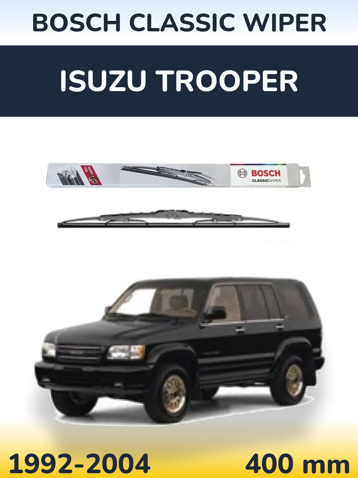 Задня щітка BOSCH Classic Wiper 400 мм для Isuzu Trooper 1992-2004